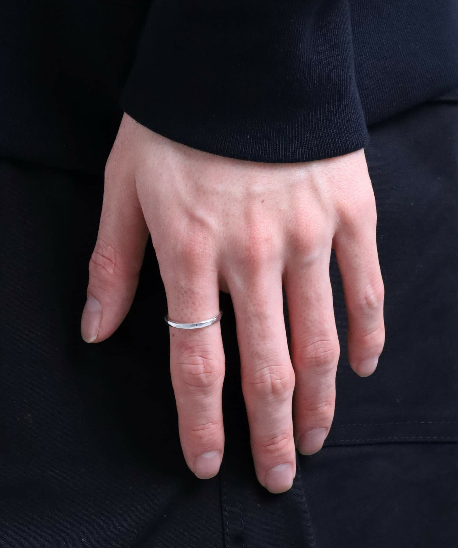 Petite Modern”槌目プチリング/シルバー925 | LION HEART STORE