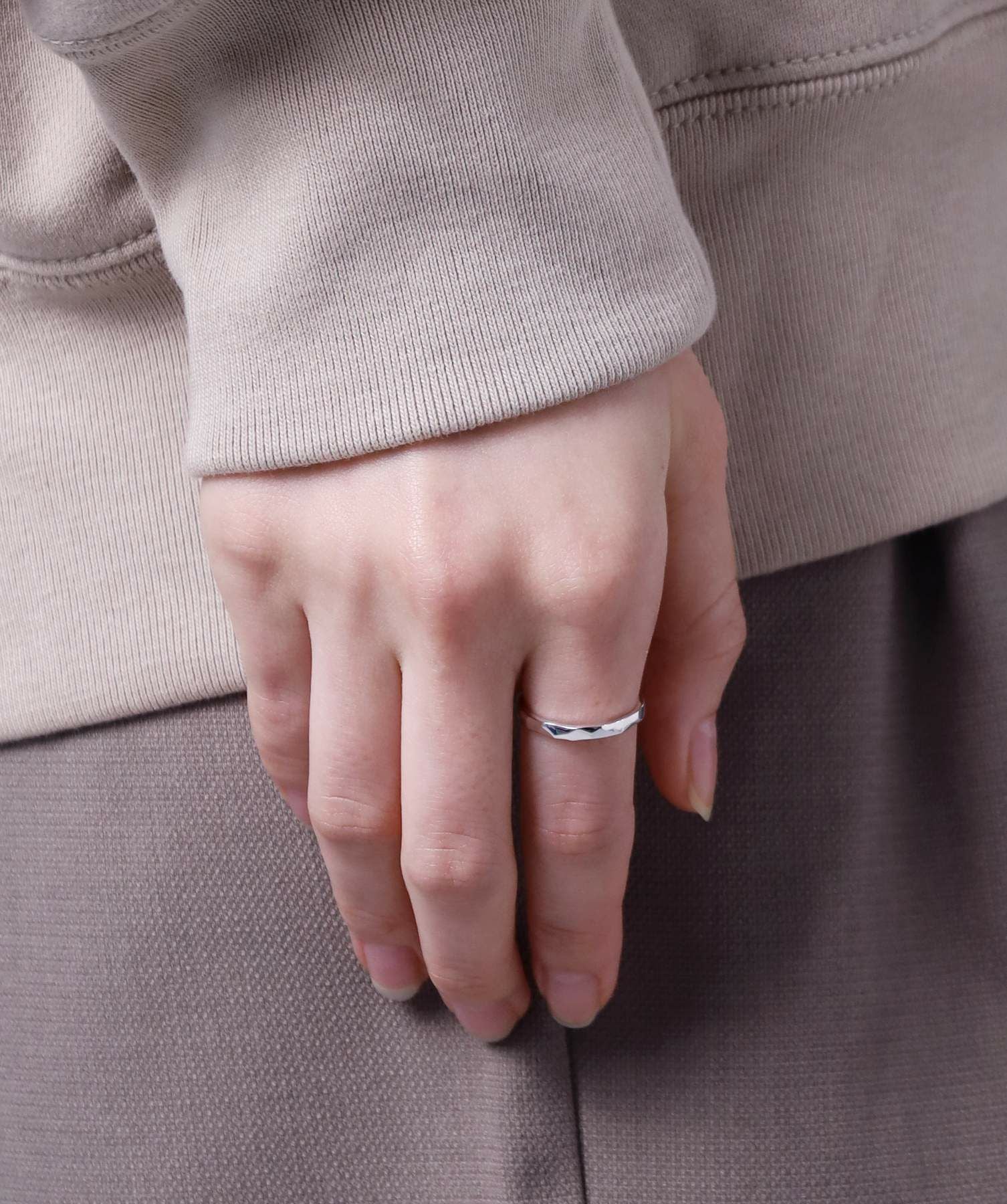 Petite Modern”槌目プチリング/シルバー925 | LION HEART STORE