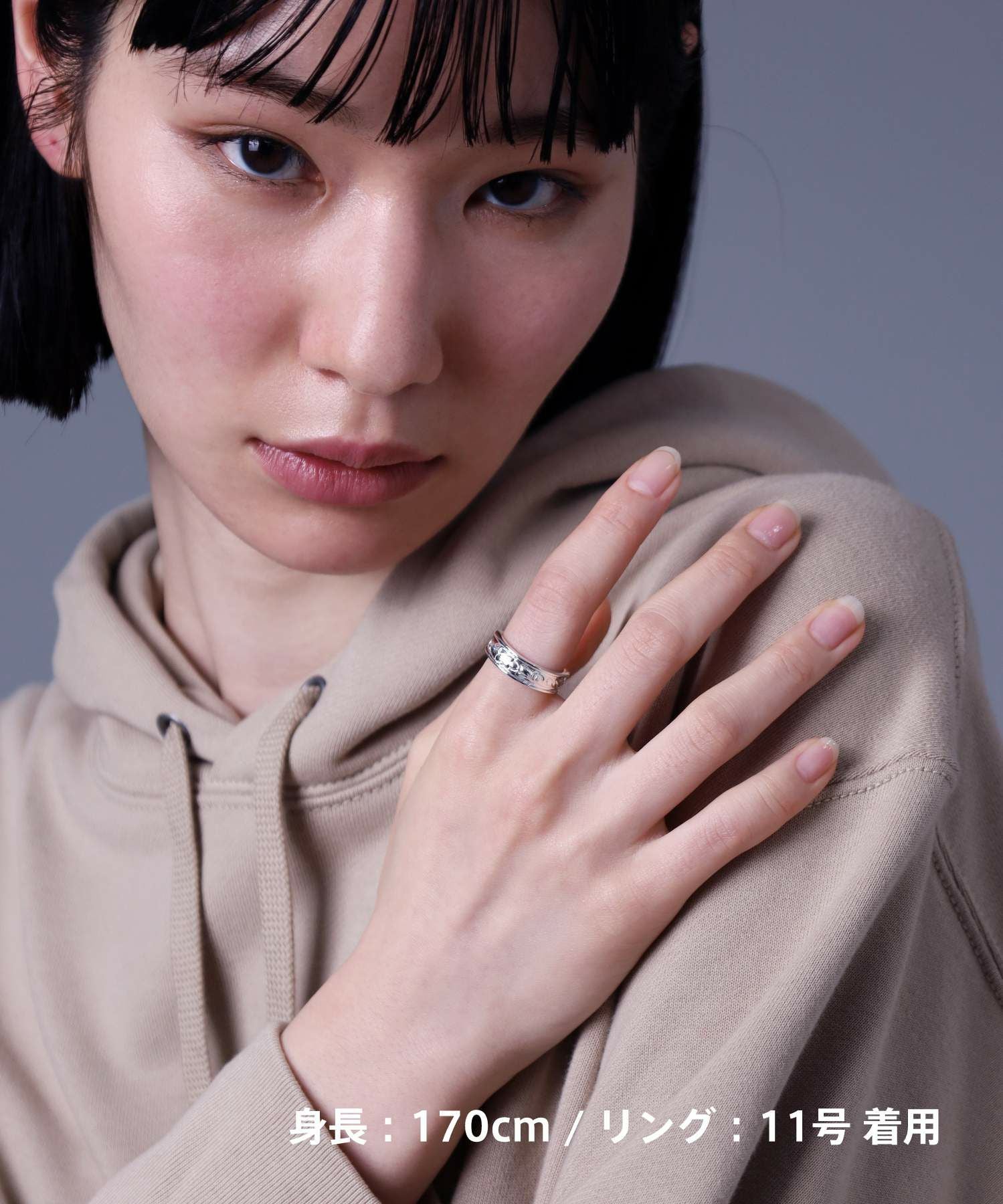 HAWAIIAN”ミディアムプルメリアウェーブリング/シルバー925 | LION