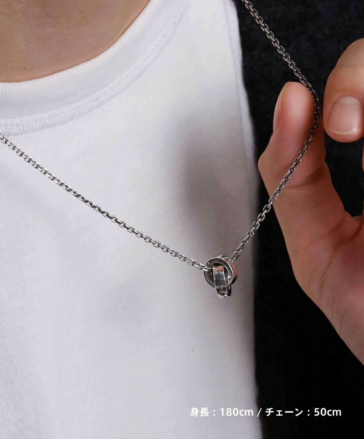 for Gift”槌目ダブルリングネックレス/シルバー925 | LION HEART STORE