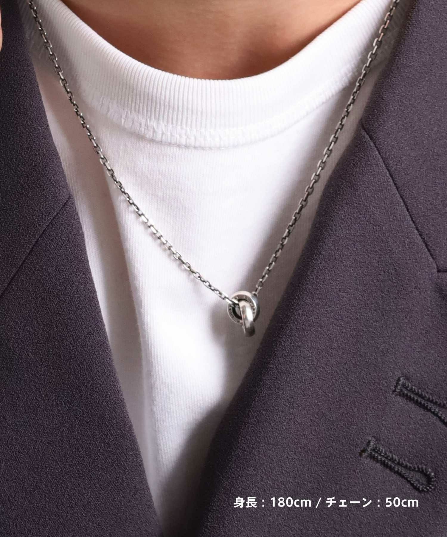 for Gift”フェザーダブルリングネックレス/シルバー925 | LION HEART