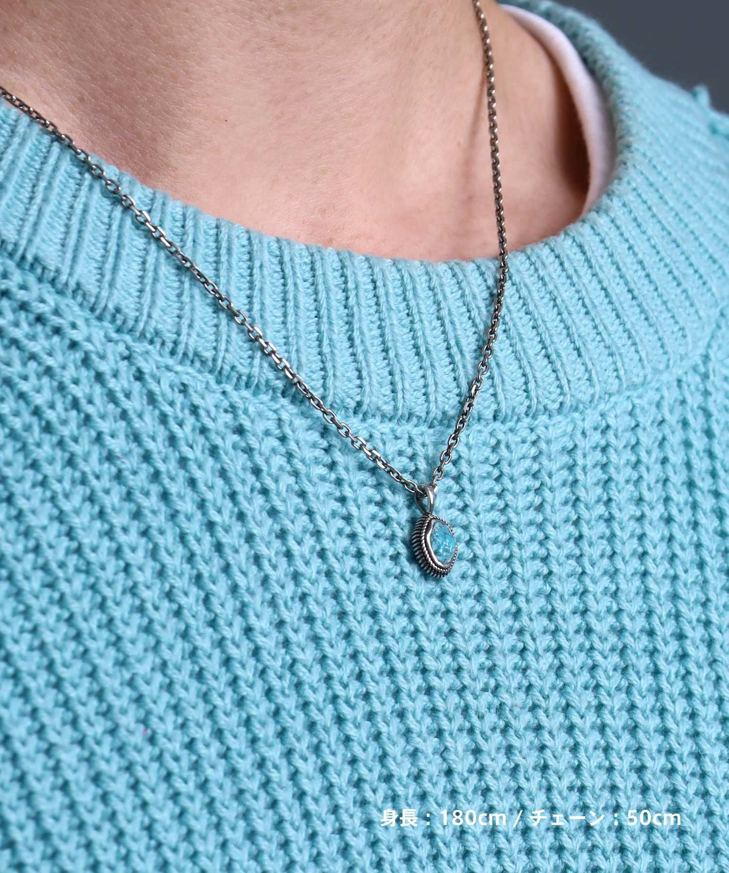 BASIC”スリーピングビューティー ターコイズネックレス/シルバー925