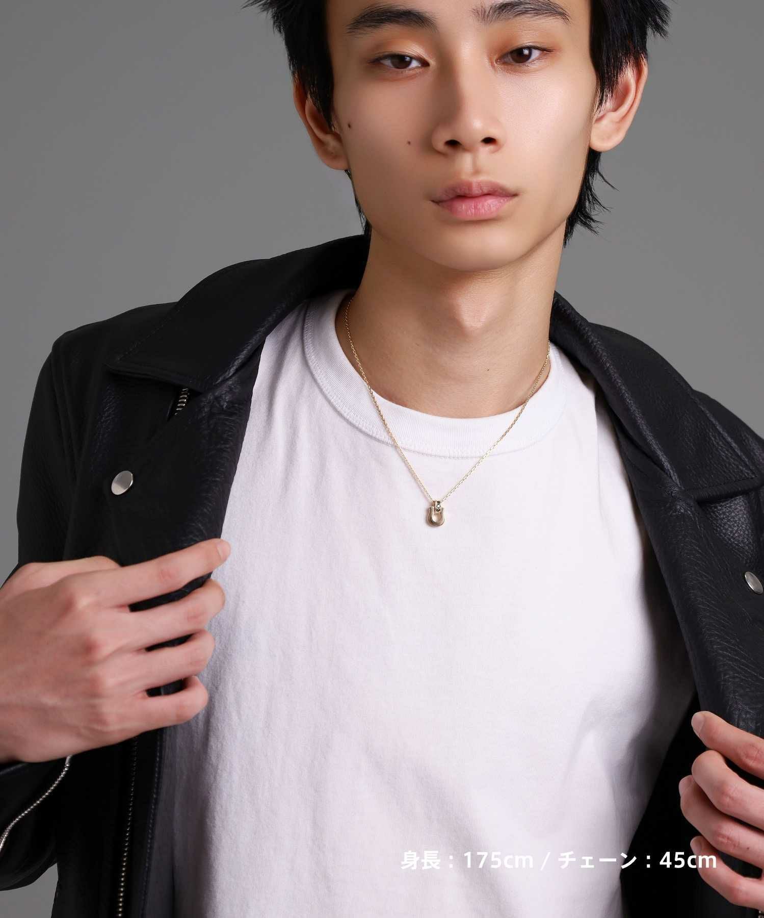 ラックホースシューネックレス/K10ゴールド