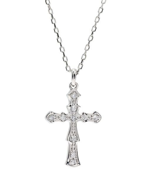 Petite Modern”プチネックレス（ヴィクトリアンクロス/イエロー