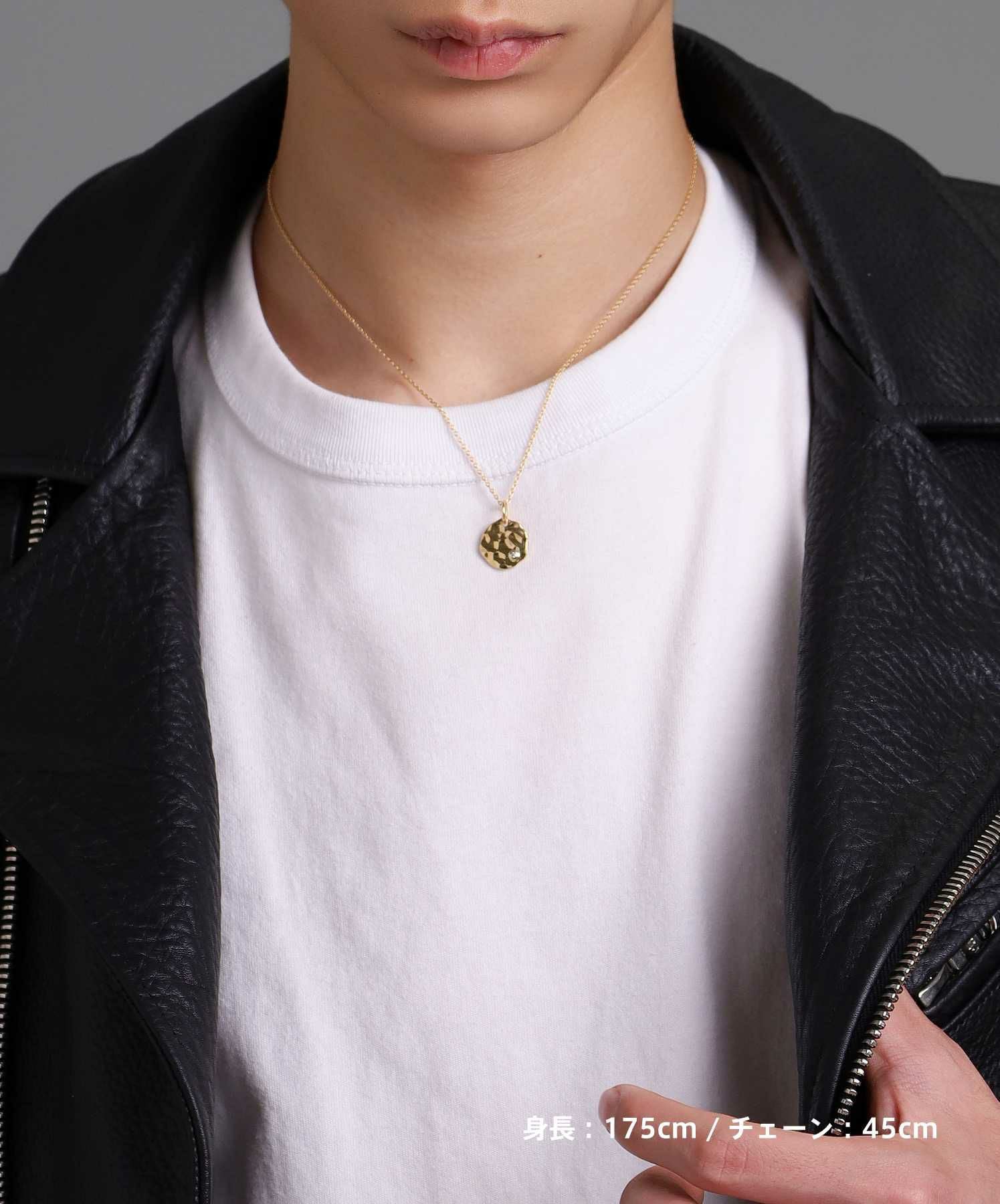 プルメリアコインネックレス/K18ゴールド