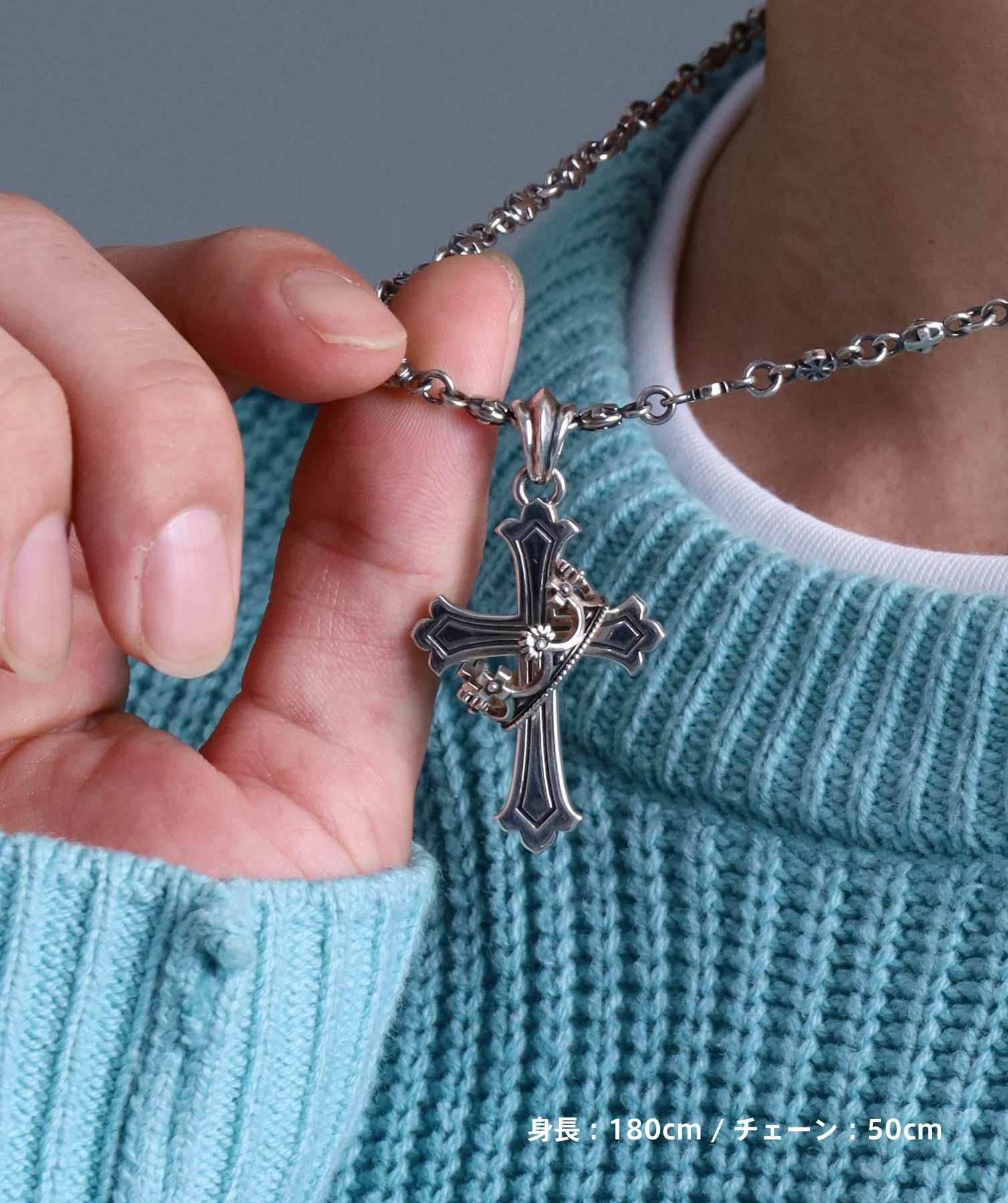 HOWL”ハウリングクロスネックレス（M SIZE）/シルバー925 | LION HEART