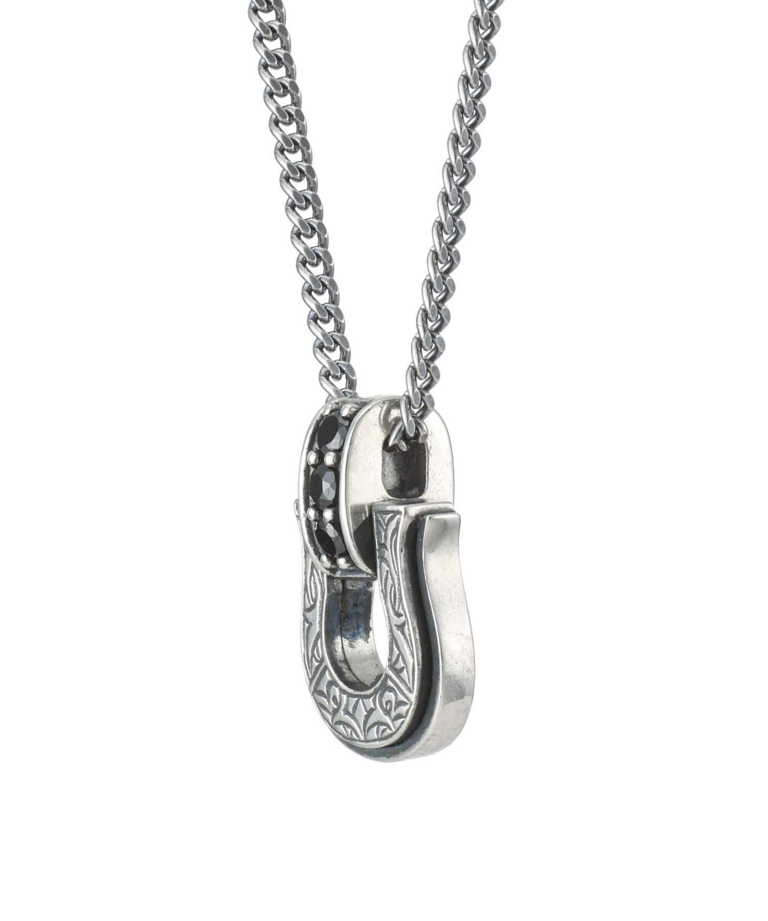 “LUCK”カービングネックレス/シルバー925