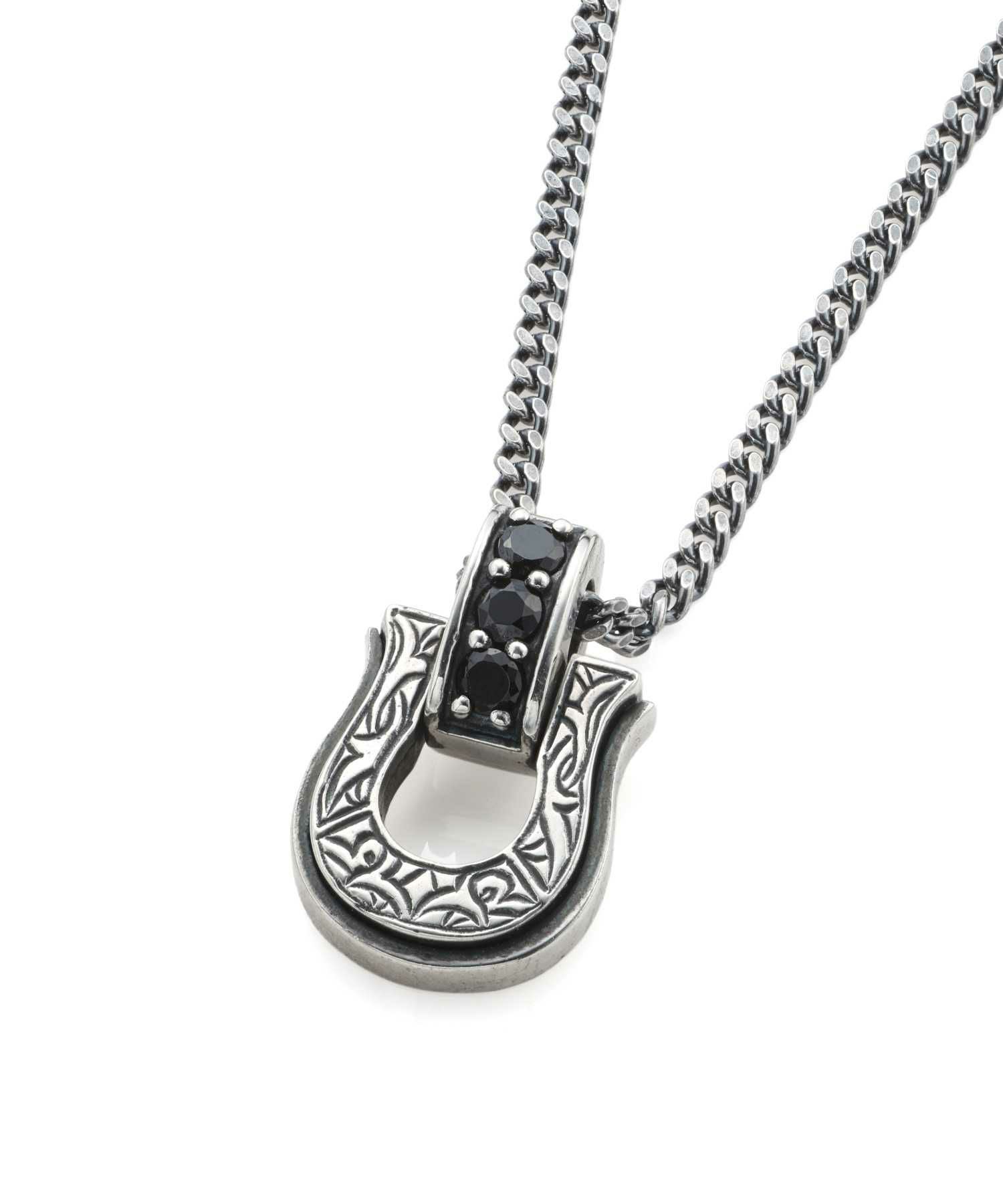 “LUCK”カービングネックレス/シルバー925