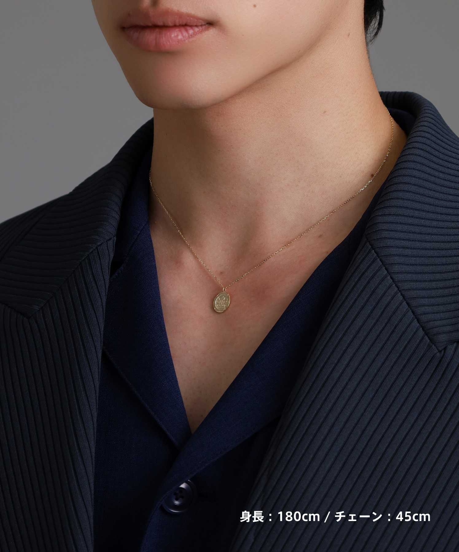 Petite Modern”プチネックレス（イギリス国章コイン/イエローゴールド