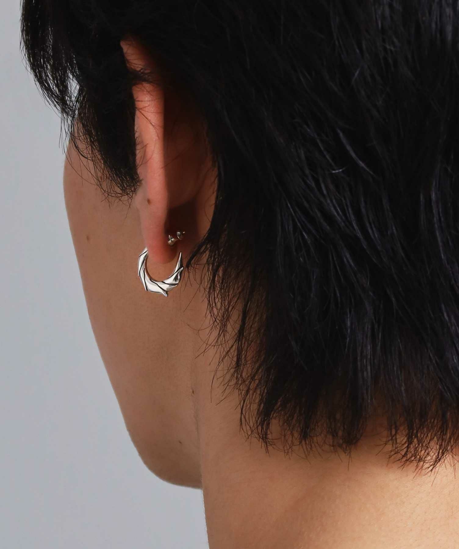 HOWL”クラシックタテガミフープピアス/シルバー925 | LION HEART STORE