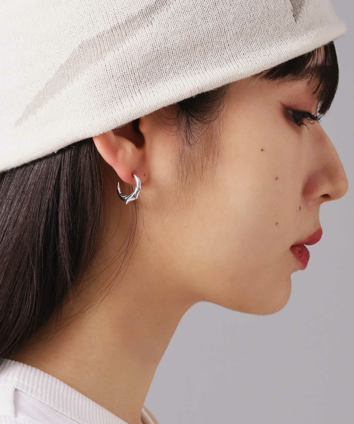 HOWL”クラシックタテガミフープピアス/シルバー925 | LION HEART STORE