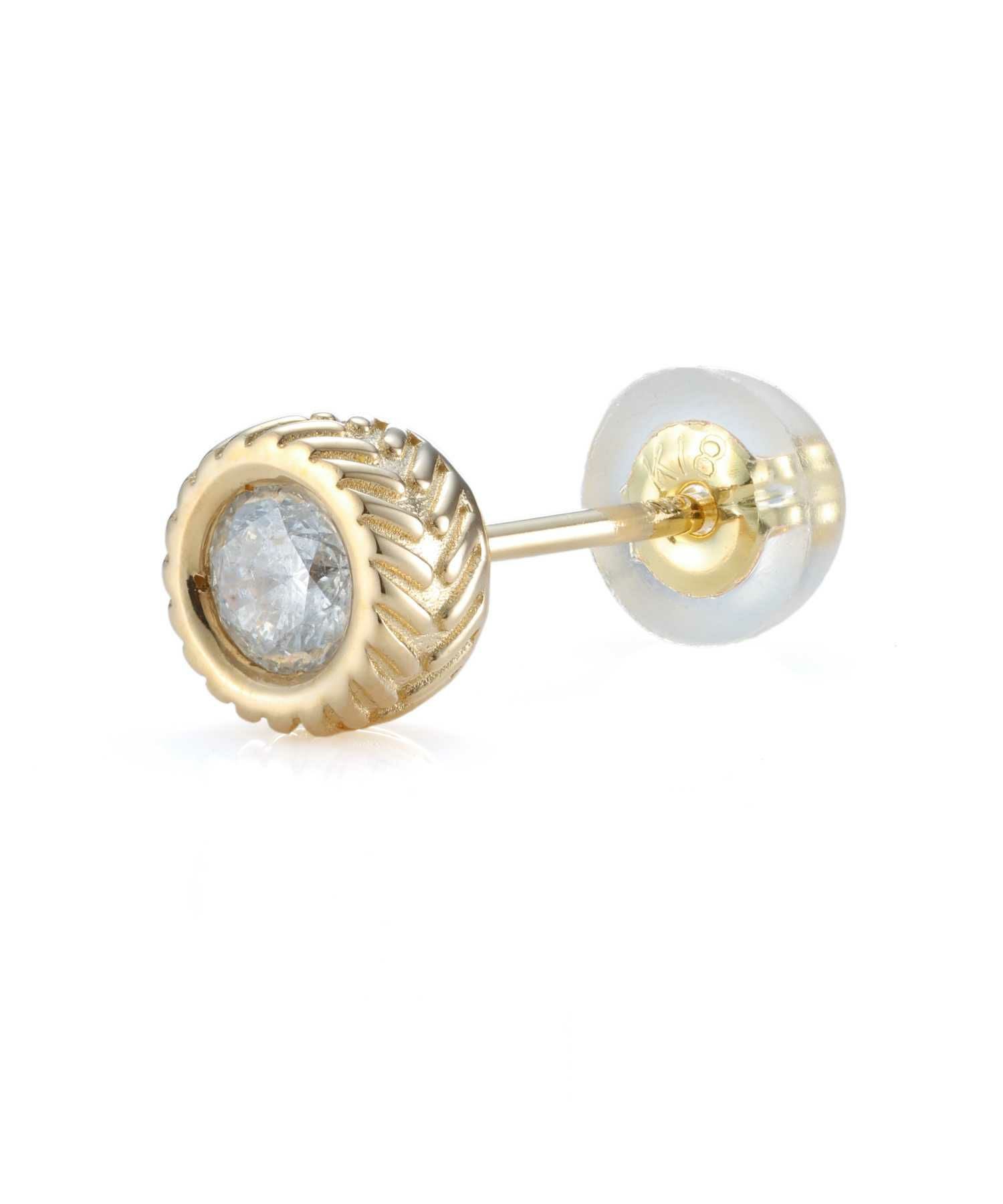 BASIC”アンシェントストーンピアス/K18ゴールド | LION HEART STORE