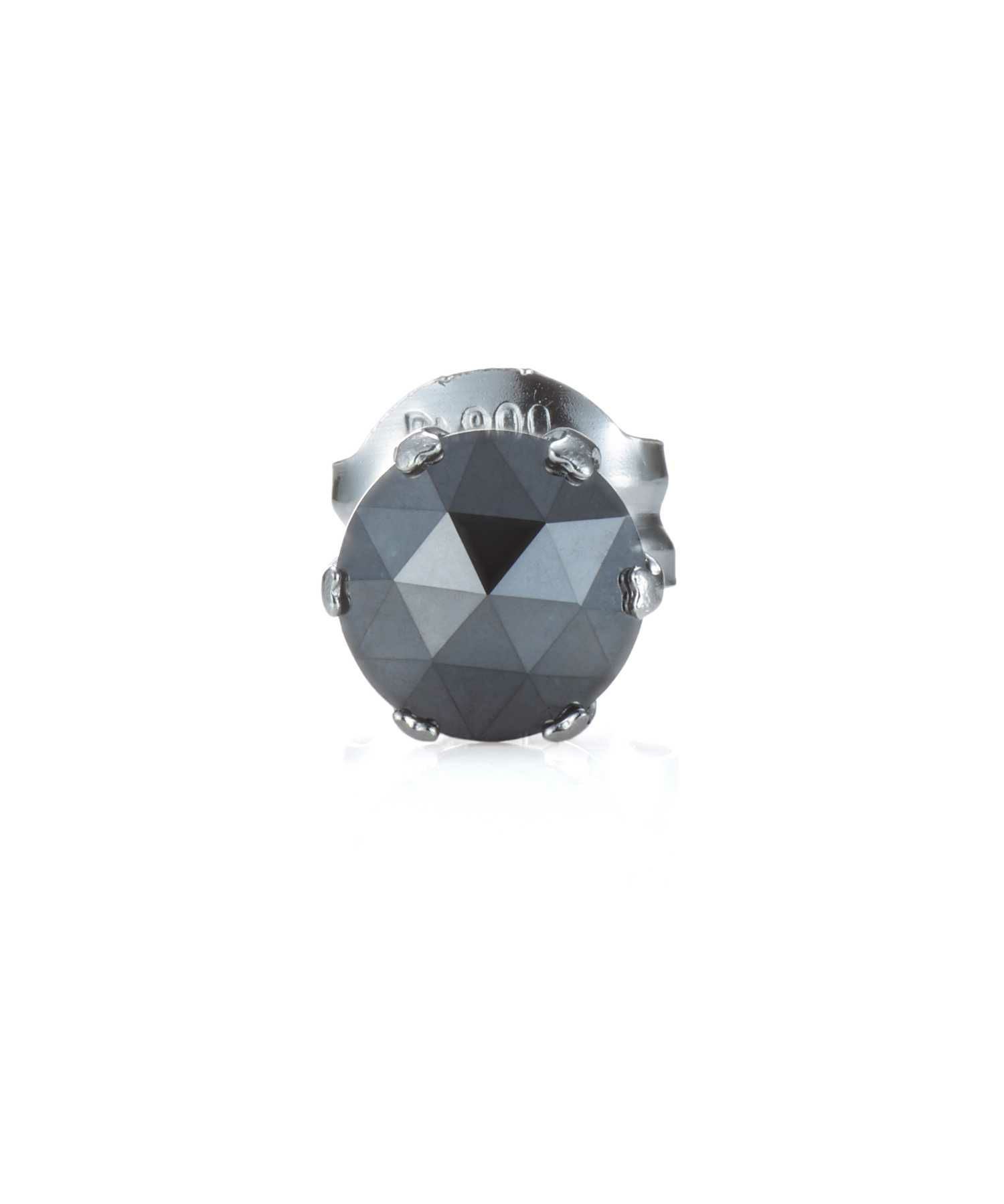 Petite Modern”ブラックダイヤモンドピアス（Mサイズ/0.25CT