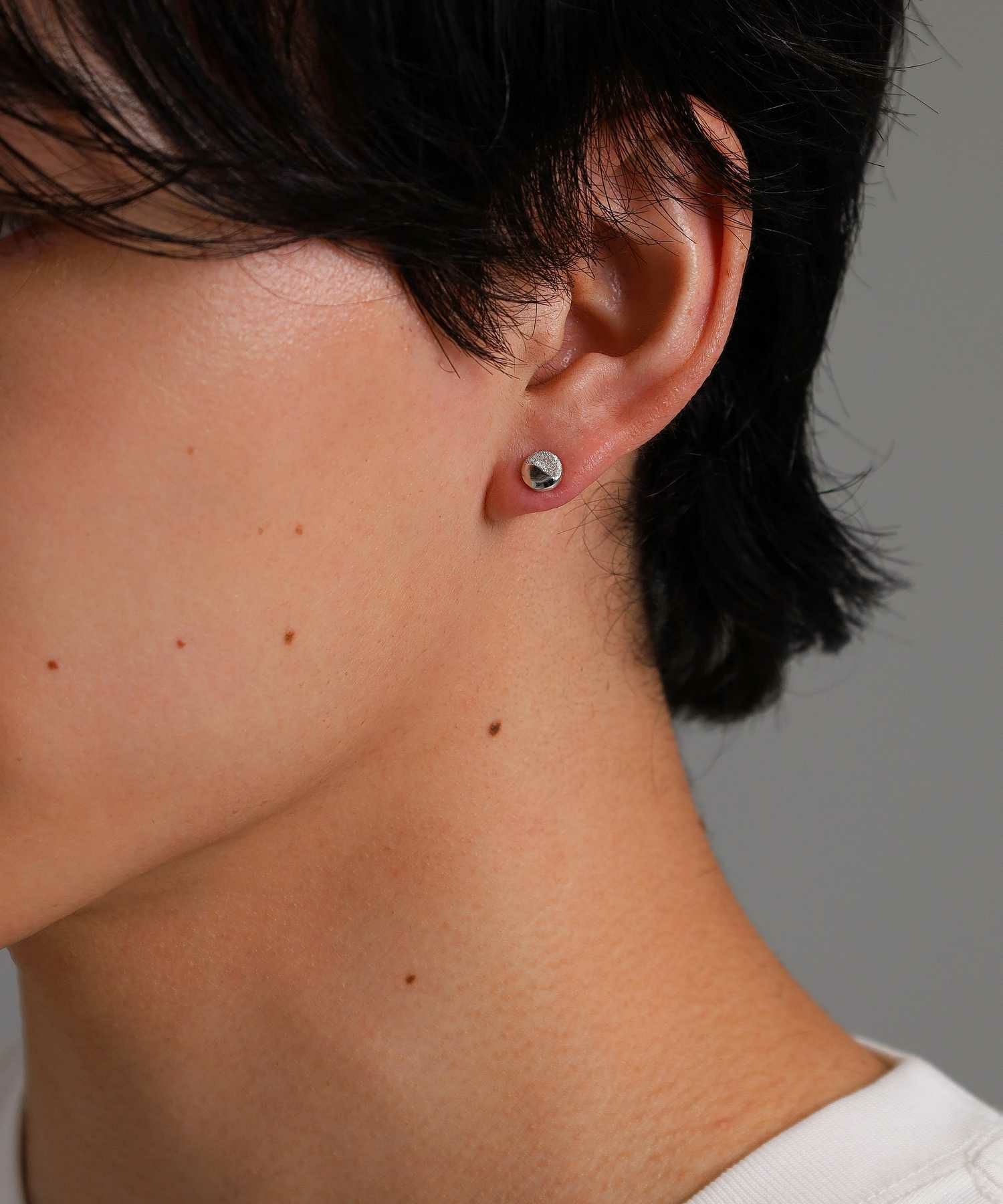 サンドスタッドピアス/シルバー925