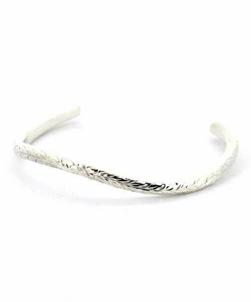 プルメリア スモールウェーブバングル/シルバー925