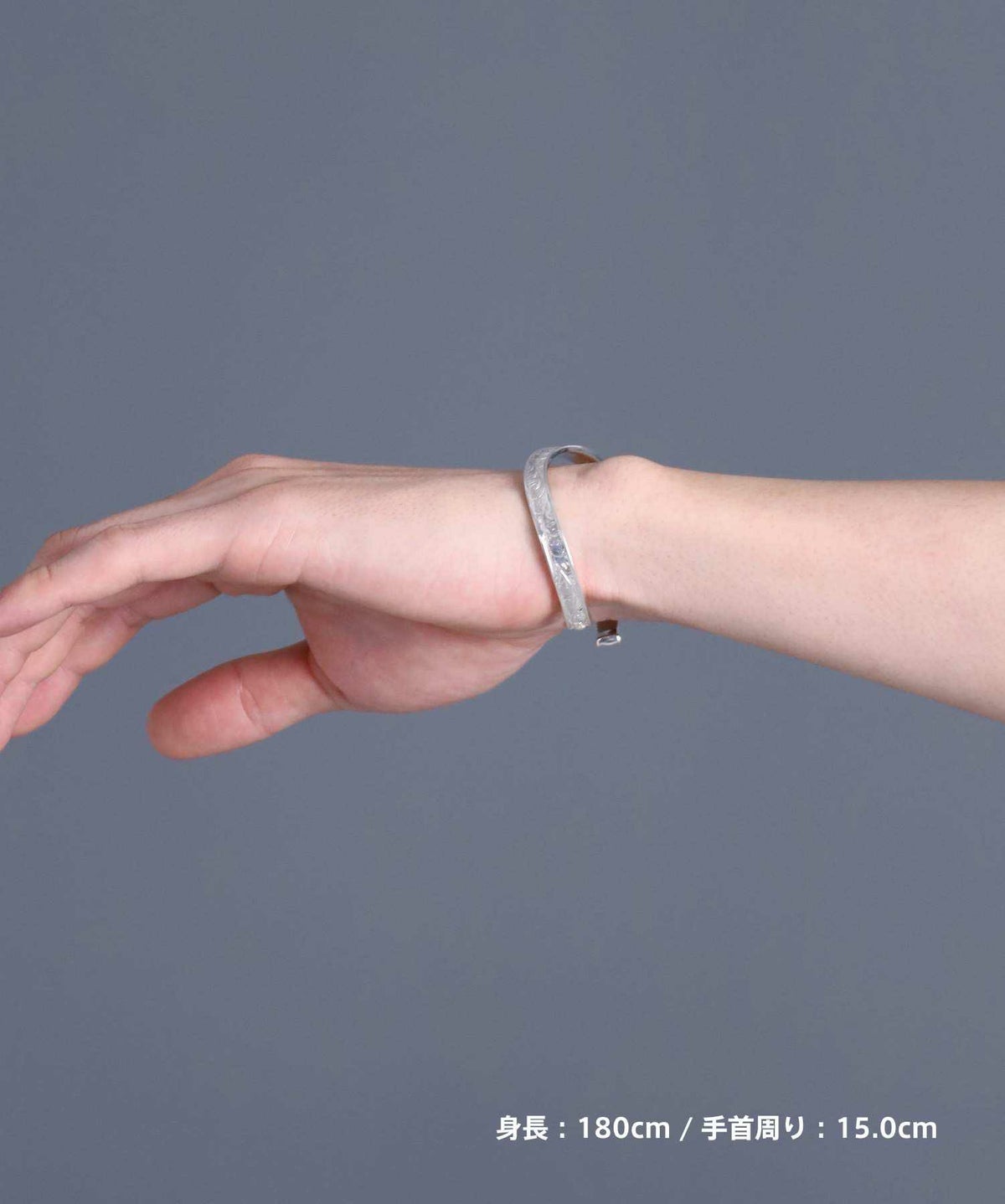 プルメリア ラージウェーブバングル/シルバー925