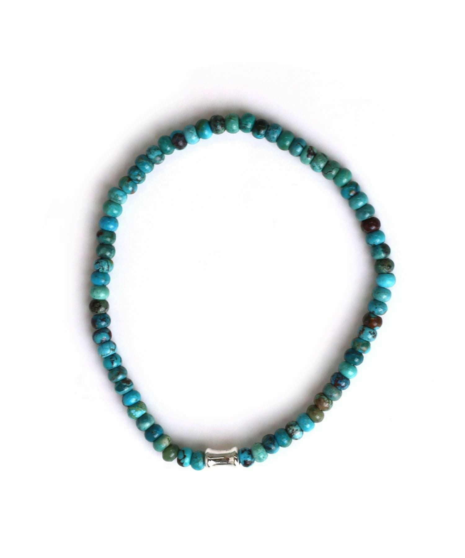ボタンカットターコイズブレスレット