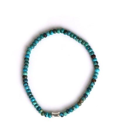 ボタンカットターコイズブレスレット