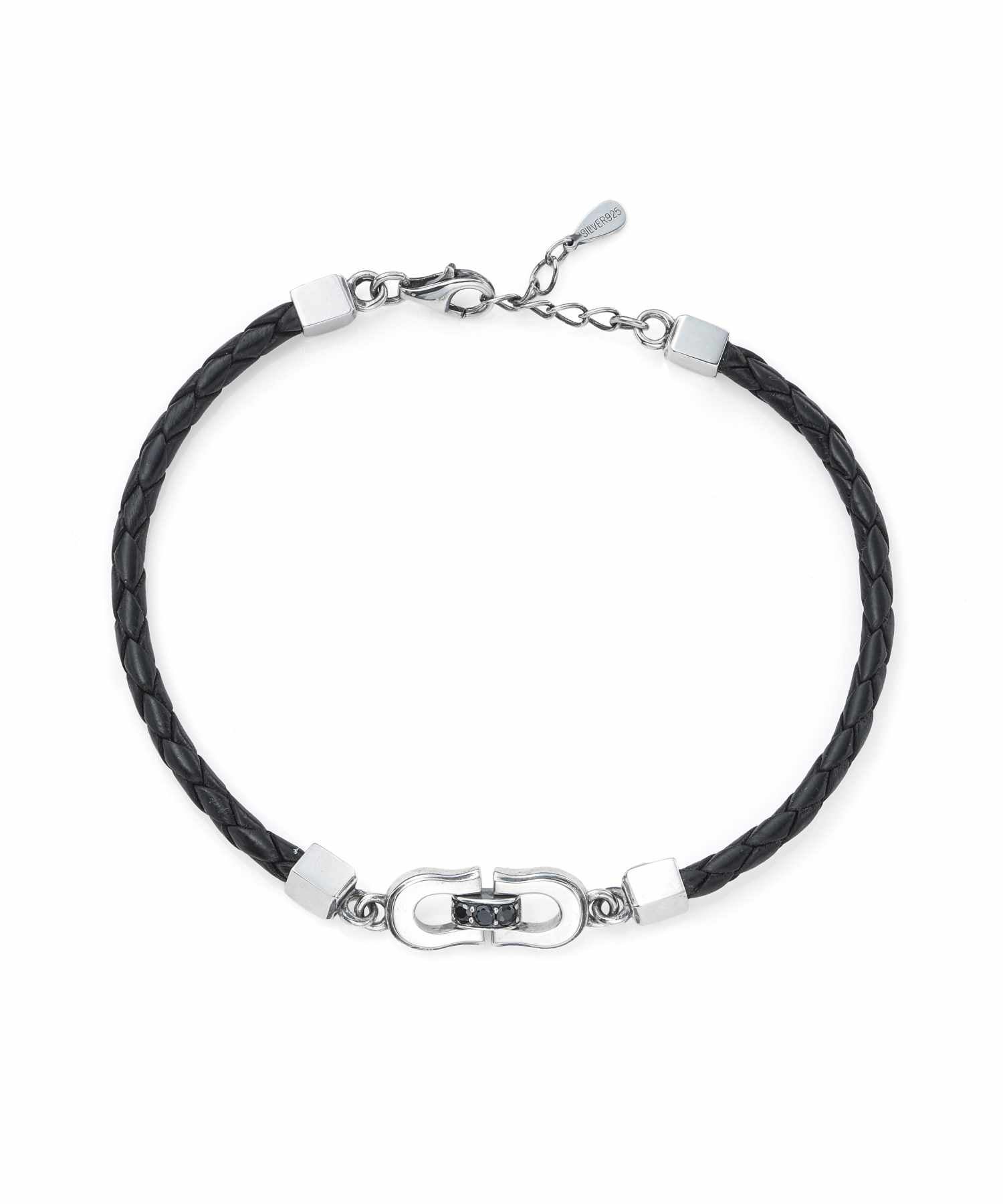 LION HEART ラインハート メンズ ラックレザーブレスレット シルバー LUCK”ホースシューレザーブレスレット/シルバー925＆レザー | LION