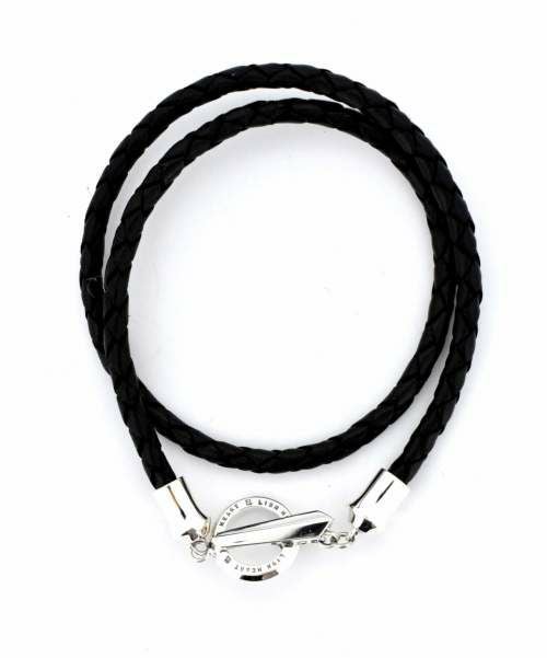 for Gift”ダブルラップレザーブレスレット（フェザー）/シルバー925