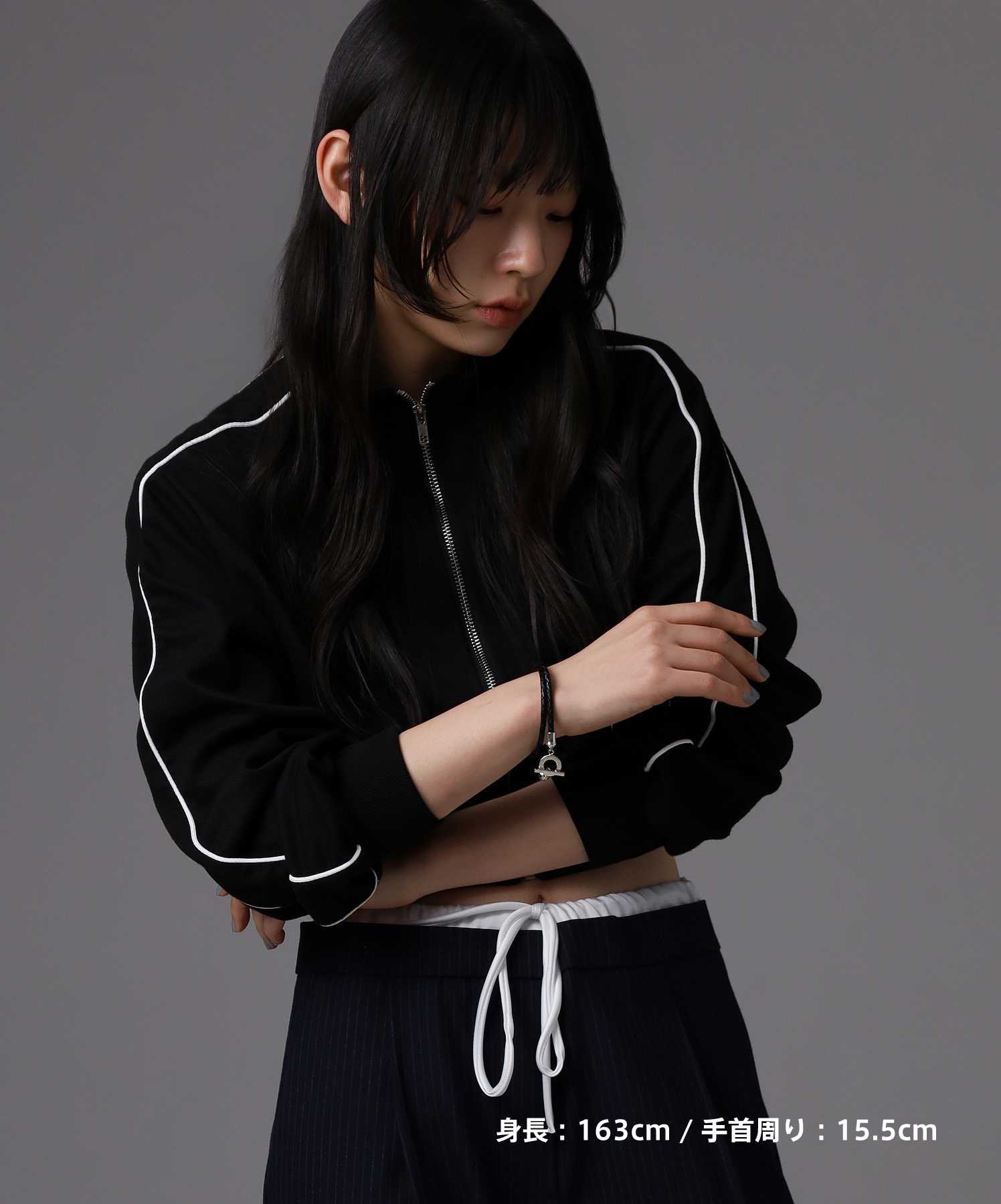 槌目ブレスレット/レザーコード/シルバー925