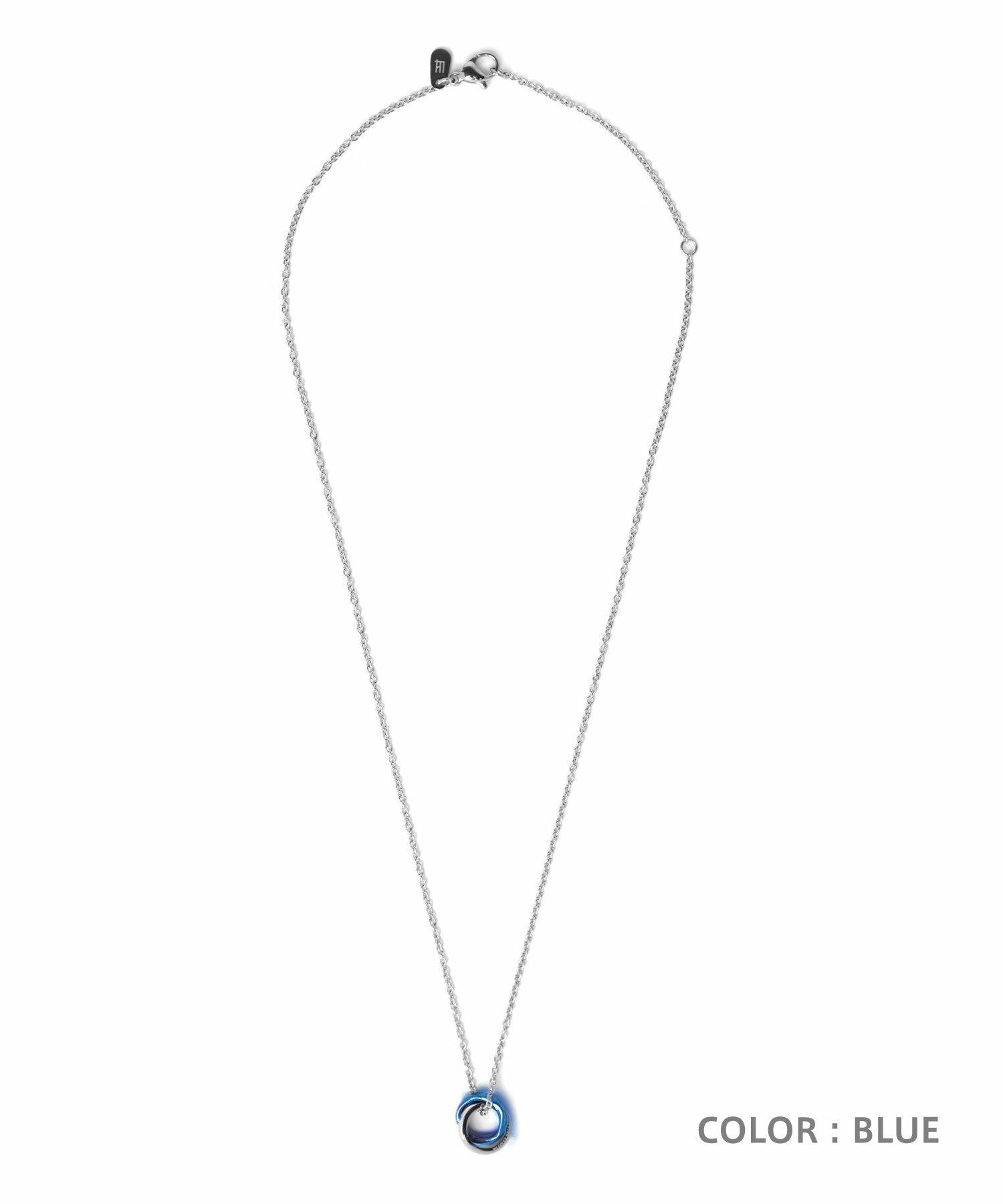 限定展開】“LH-1”ウェーブダブルリングネックレス/サージカル