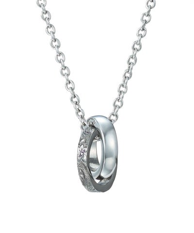 【WEB限定】ナチュラルダブルリングネックレス/サージカルステンレス