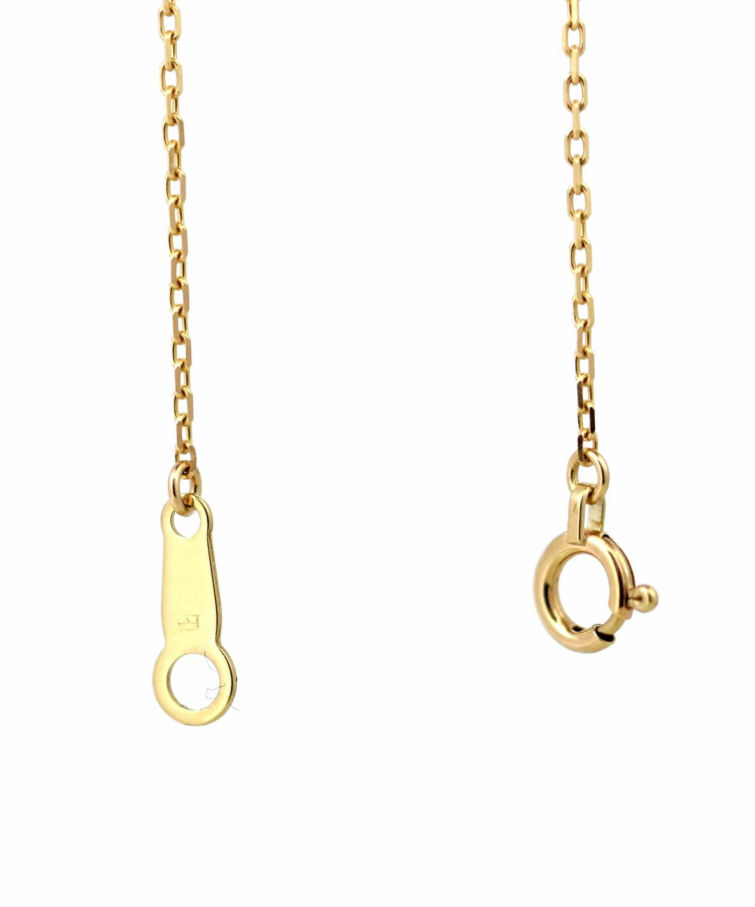 Petite Modern”プチネックレス（スタンプ/イエローゴールド）/K10