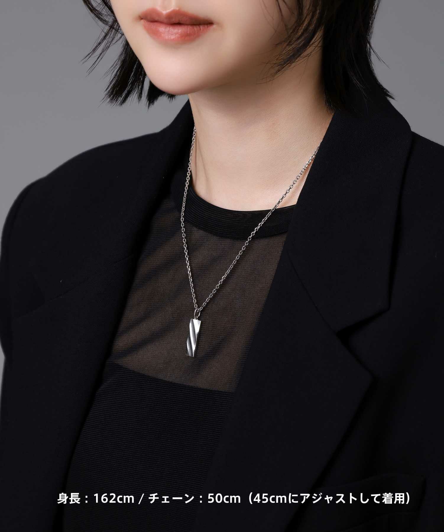 for Gift”ツイストtecプレートネックレス/シルバー925 | LION HEART