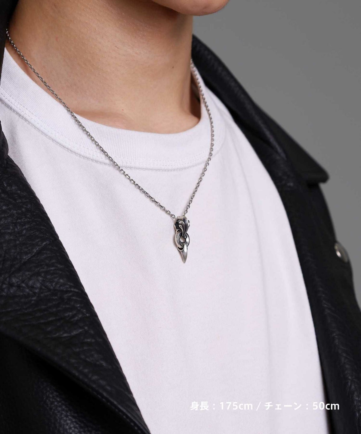 ミディアムファングドネックレス/シルバー925