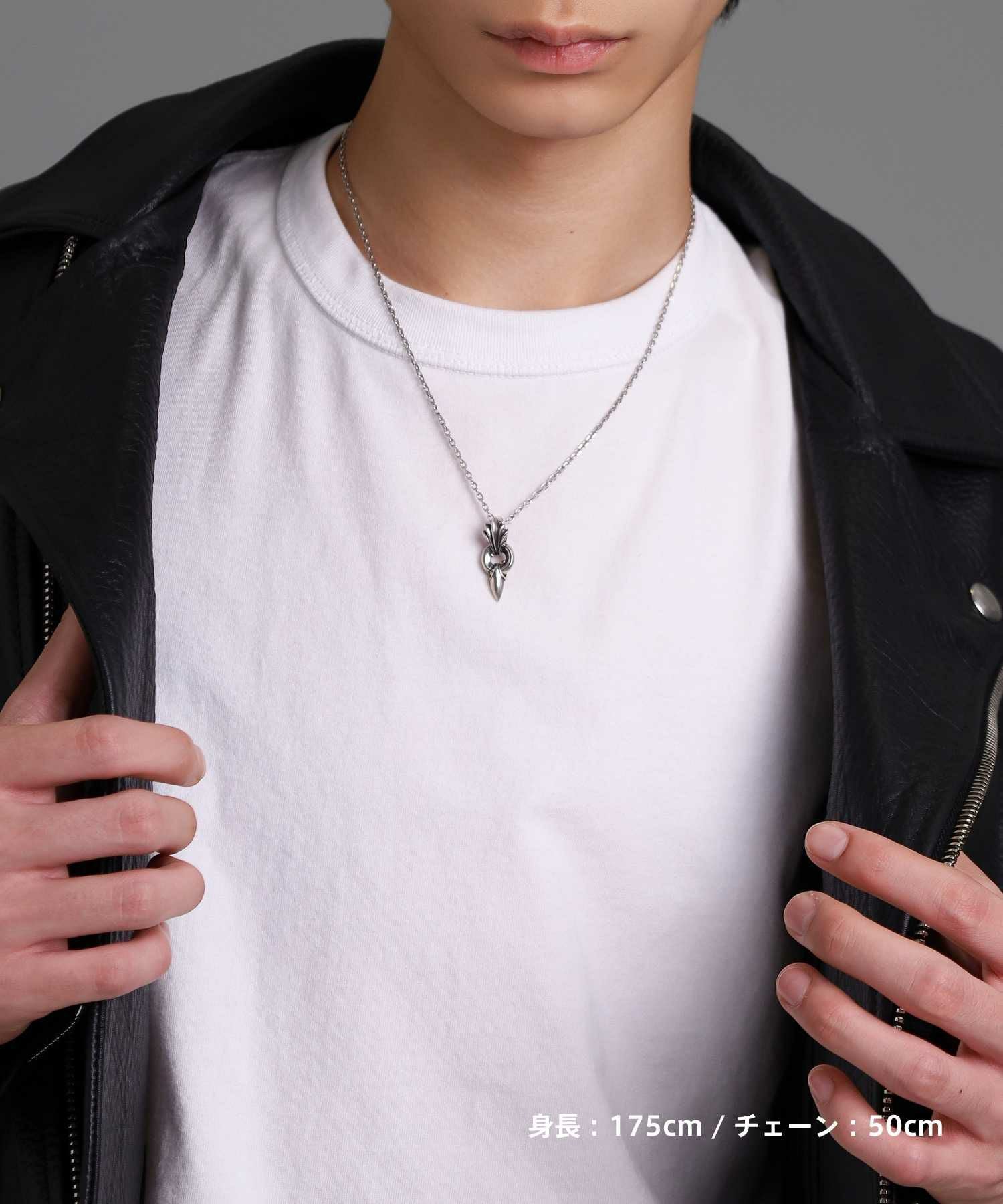 ミディアムファングドネックレス/シルバー925