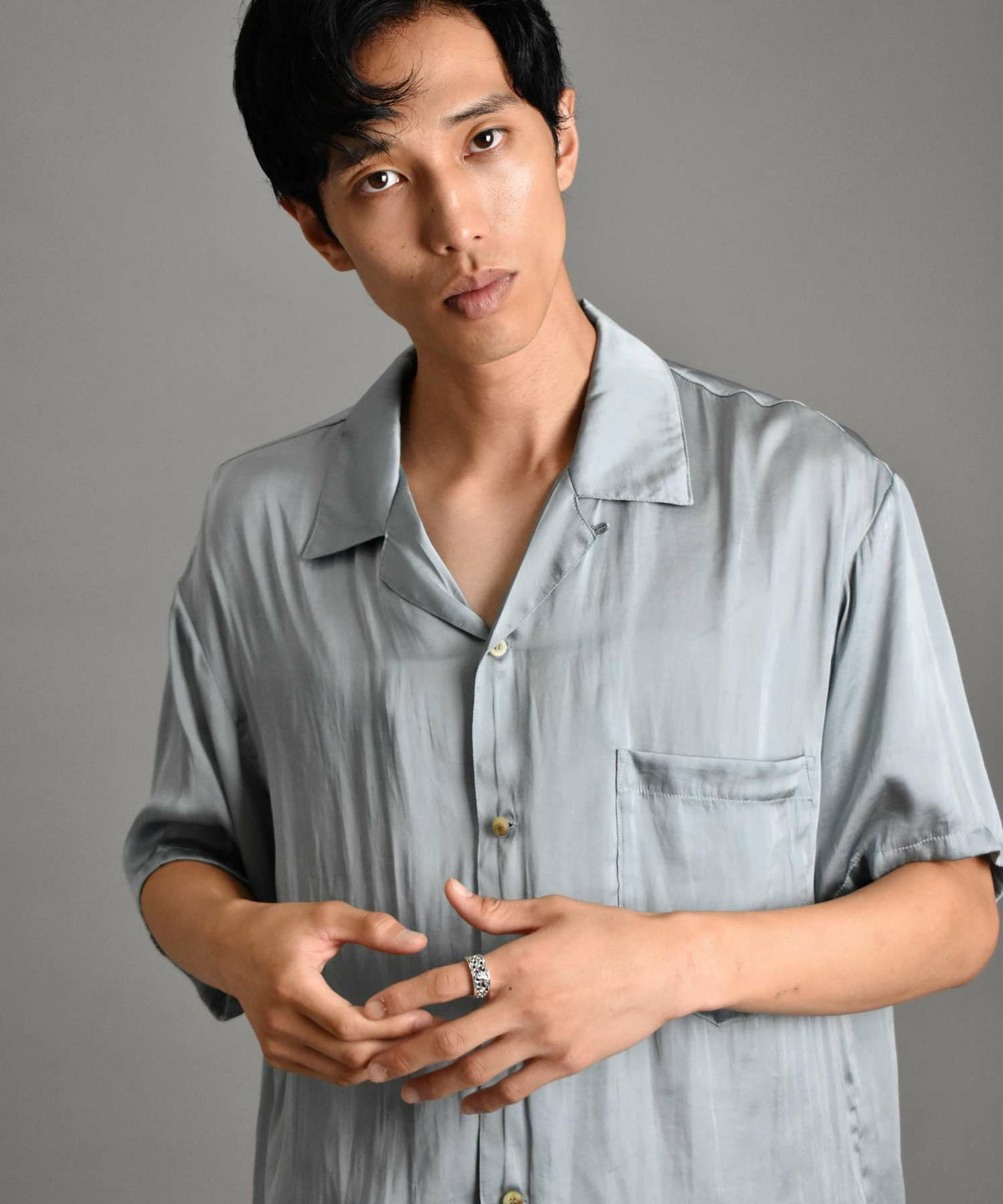 ラージアラベスクリング/シルバー925（シルバー・ブラック）