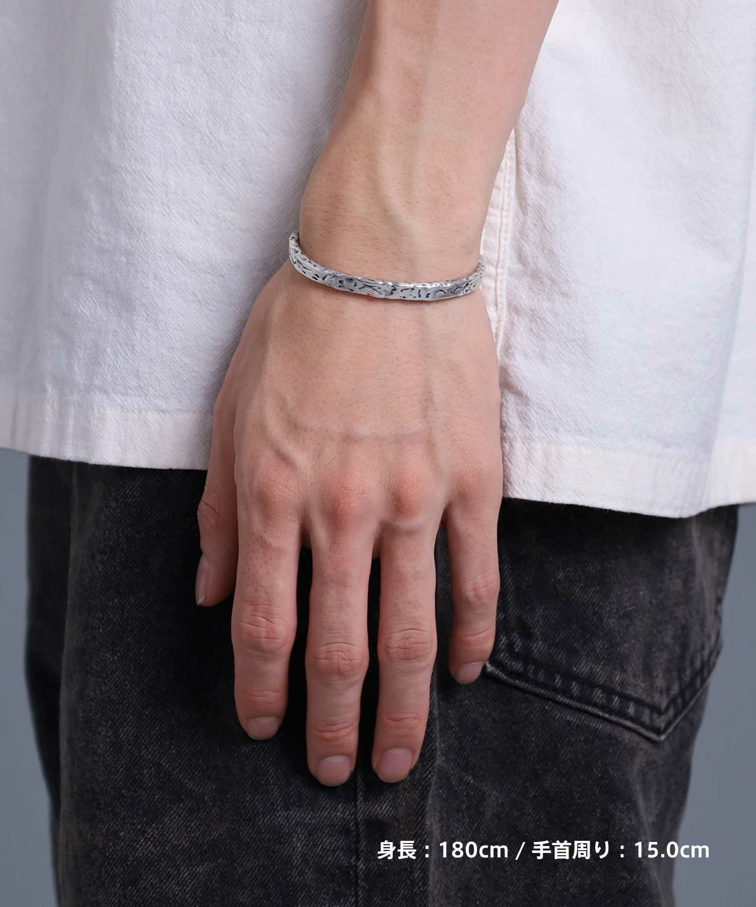 BASIC”フラットコアバングル/シルバー925 | LION HEART STORE