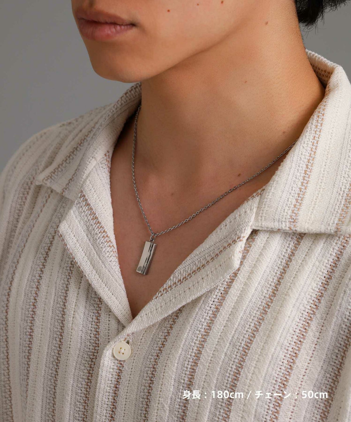 【WEB限定】トライネックレス/スピニンググロウ/サージカルステンレス（シルバー・ブラック）