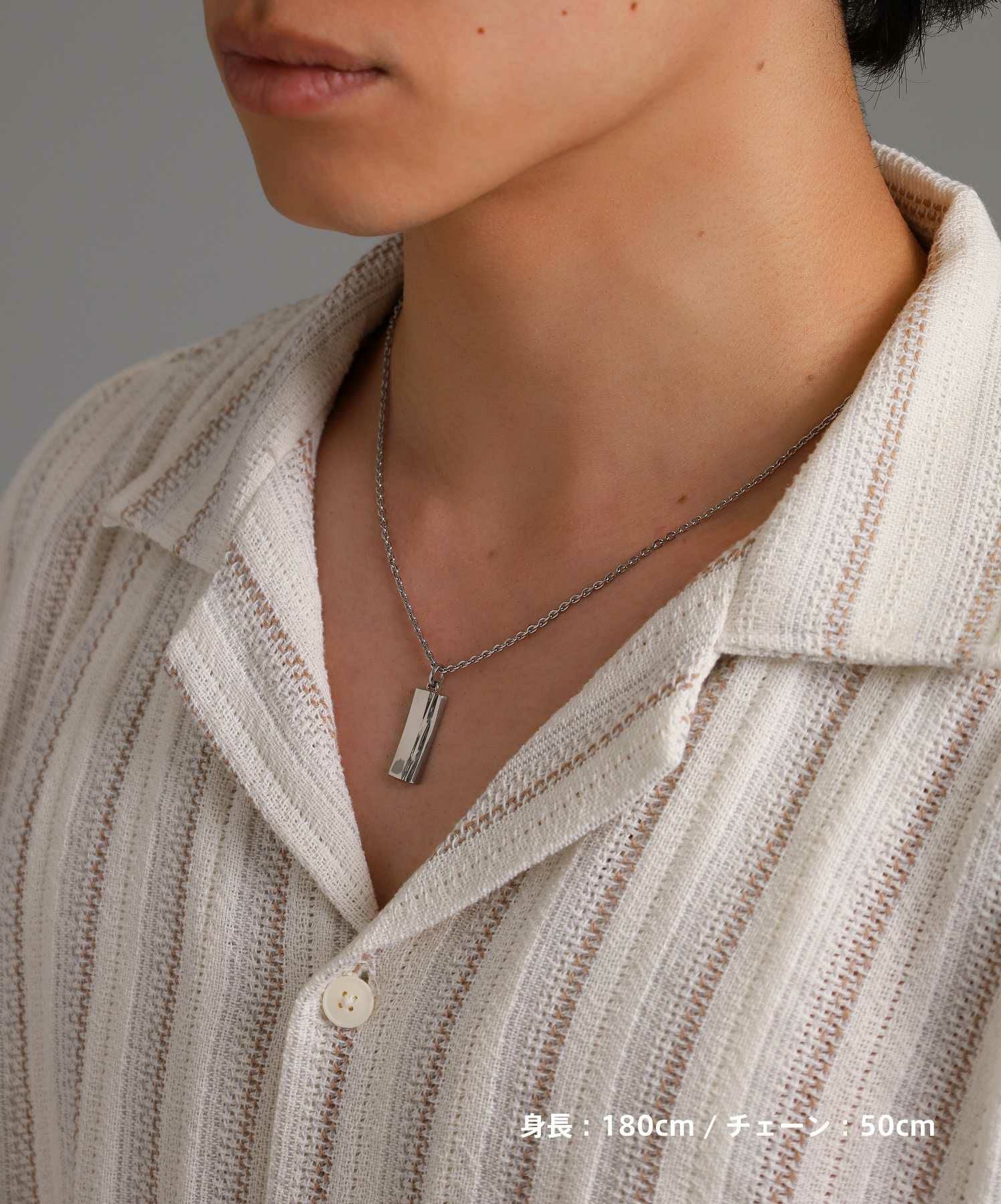 【WEB限定】トライネックレス/スピニンググロウ/サージカルステンレス（シルバー・ブラック）