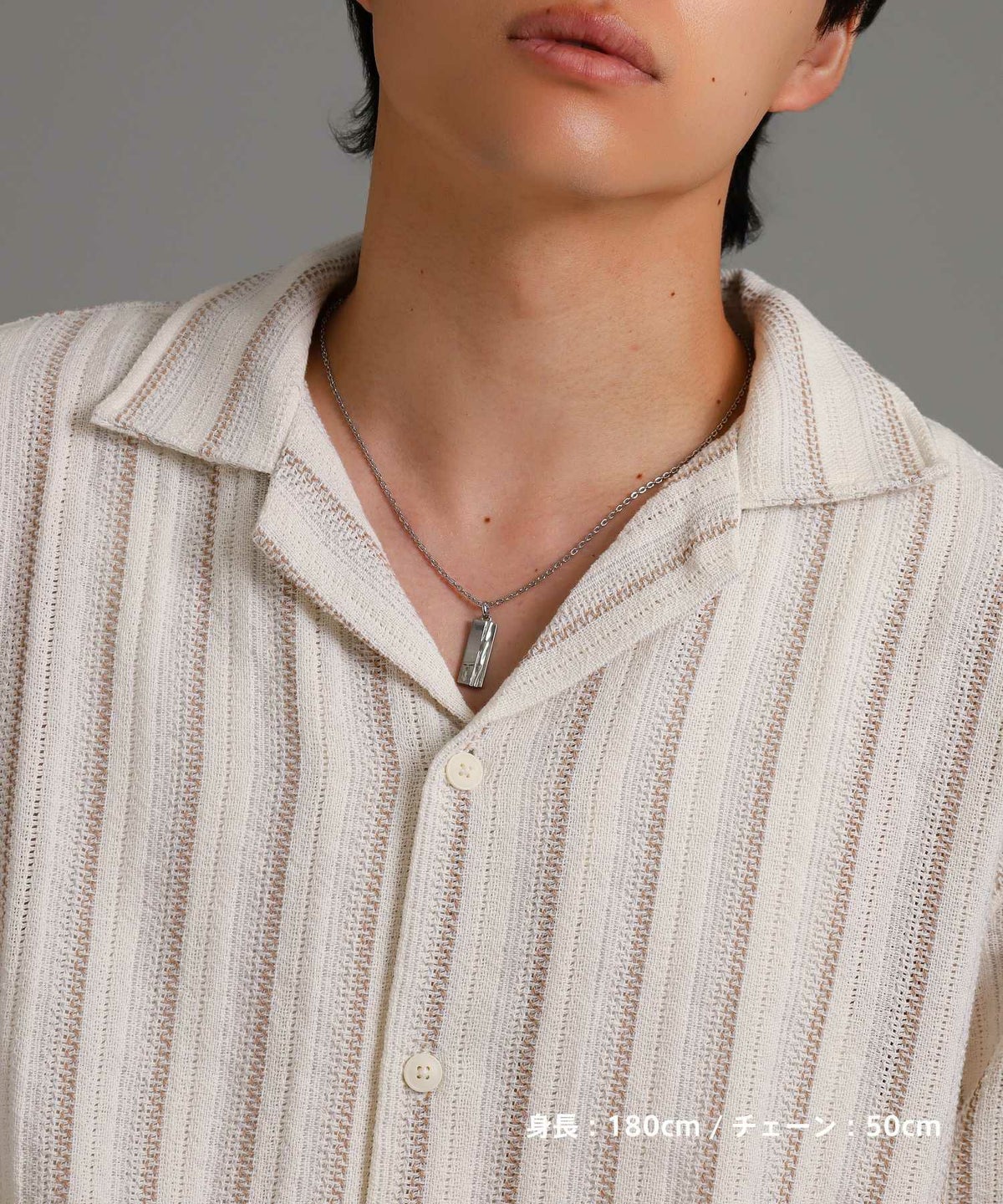 【WEB限定】トライネックレス/スピニンググロウ/サージカルステンレス（シルバー・ブラック）