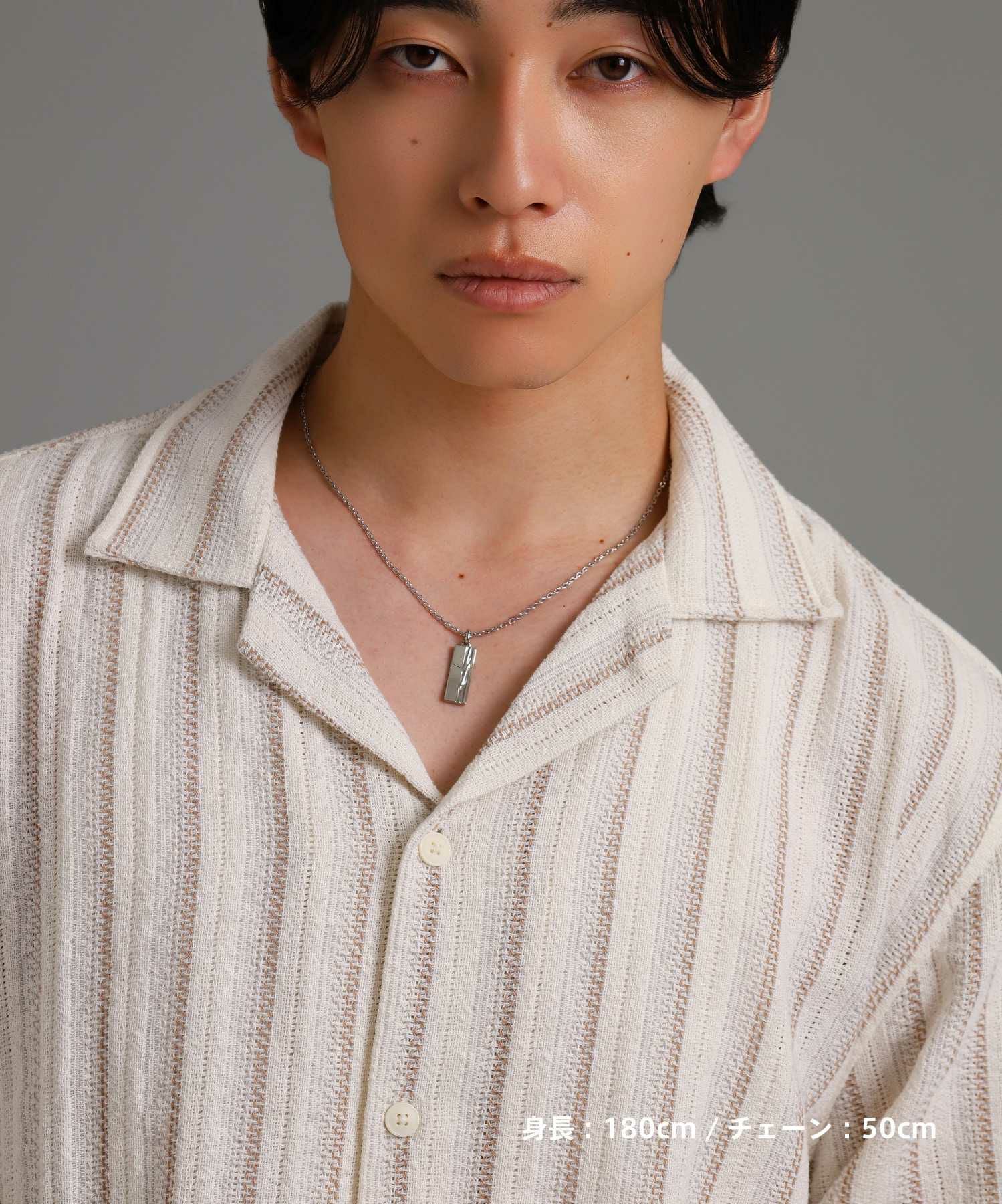 【WEB限定】トライネックレス/スピニンググロウ/サージカルステンレス（シルバー・ブラック）