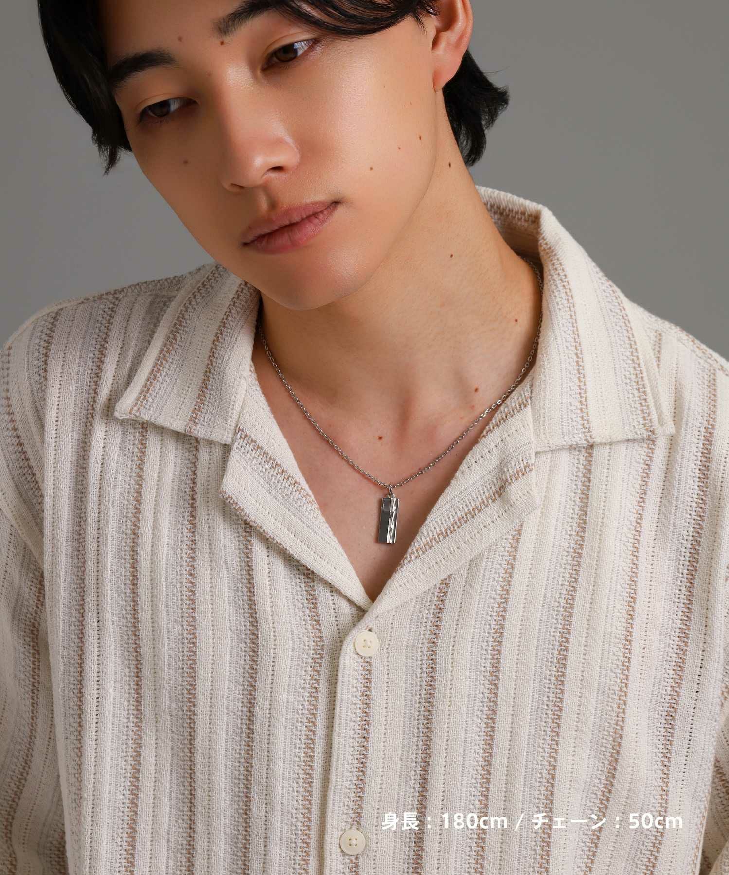 【WEB限定】トライネックレス/スピニンググロウ/サージカルステンレス（シルバー・ブラック）