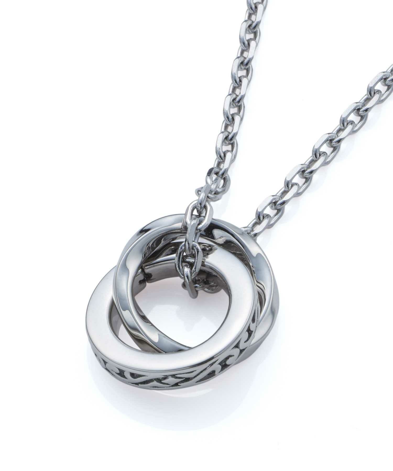 限定展開】“LH-1”タテガミダブルリングネックレス（ツイスト/シルバー