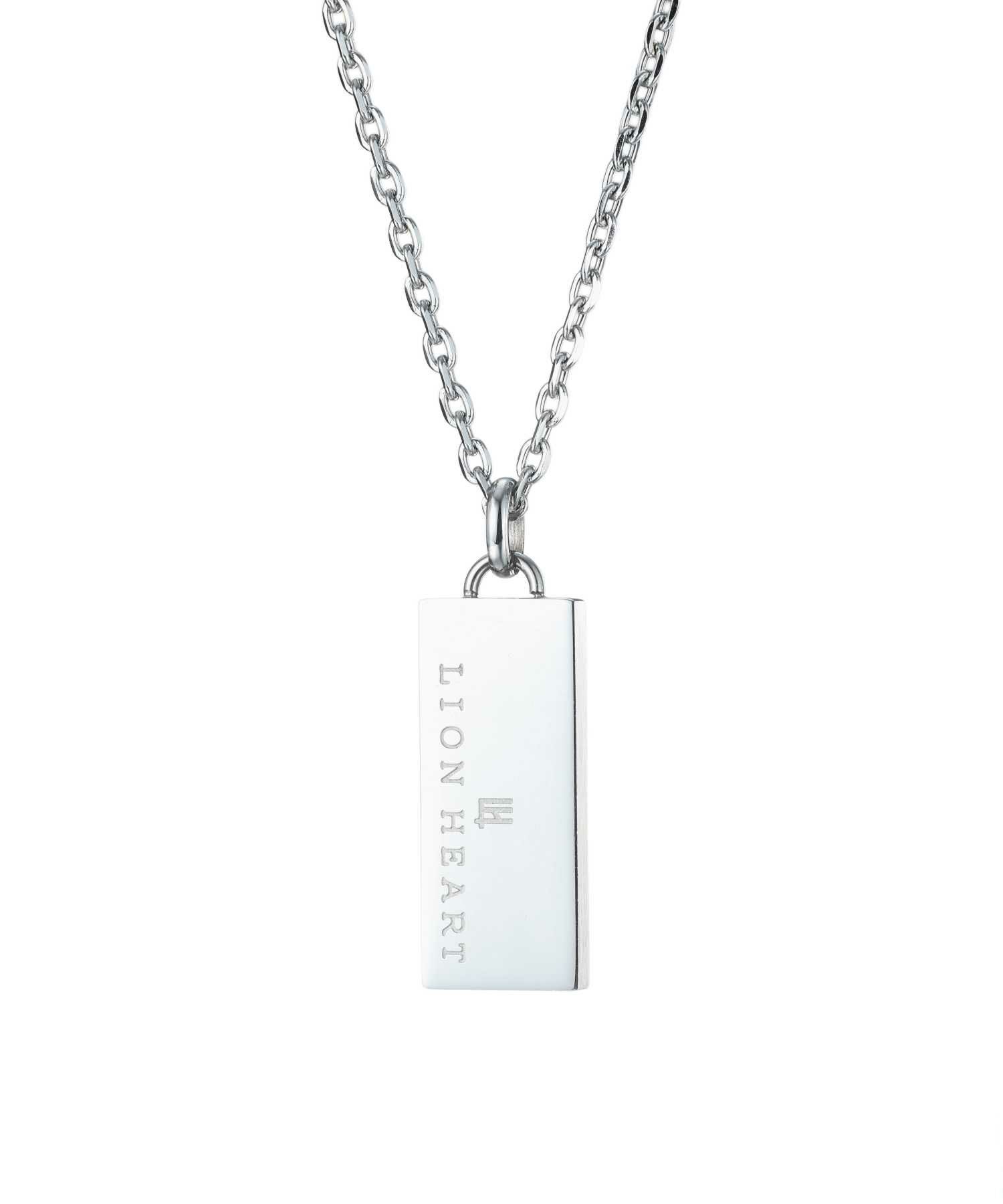 【WEB限定】トライネックレス/ロゴプレート/サージカルステンレス（シルバー・ブラック）