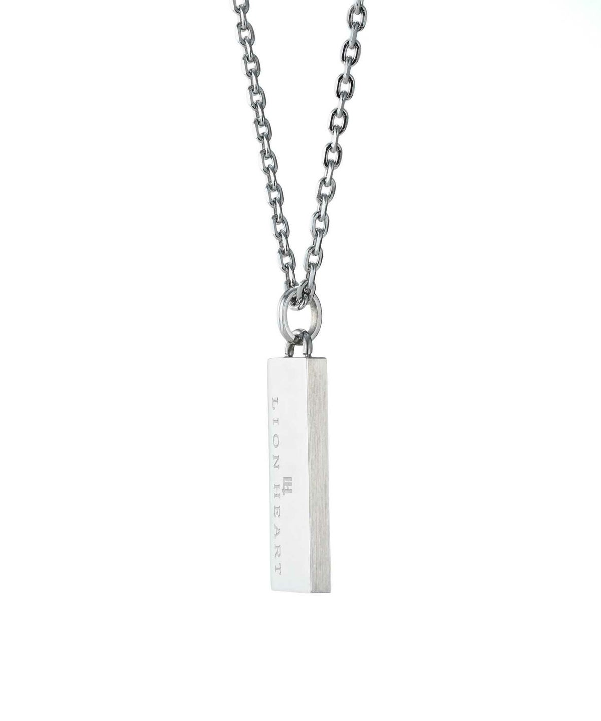 【WEB限定】トライネックレス/ロゴプレート/サージカルステンレス（シルバー・ブラック）