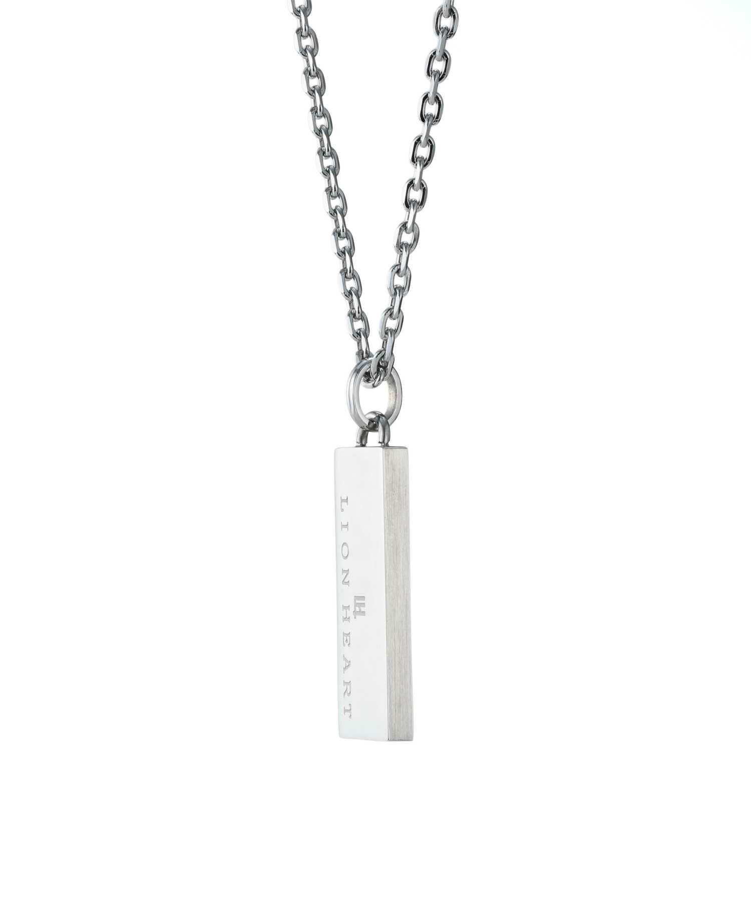 【WEB限定】トライネックレス/ロゴプレート/サージカルステンレス（シルバー・ブラック）