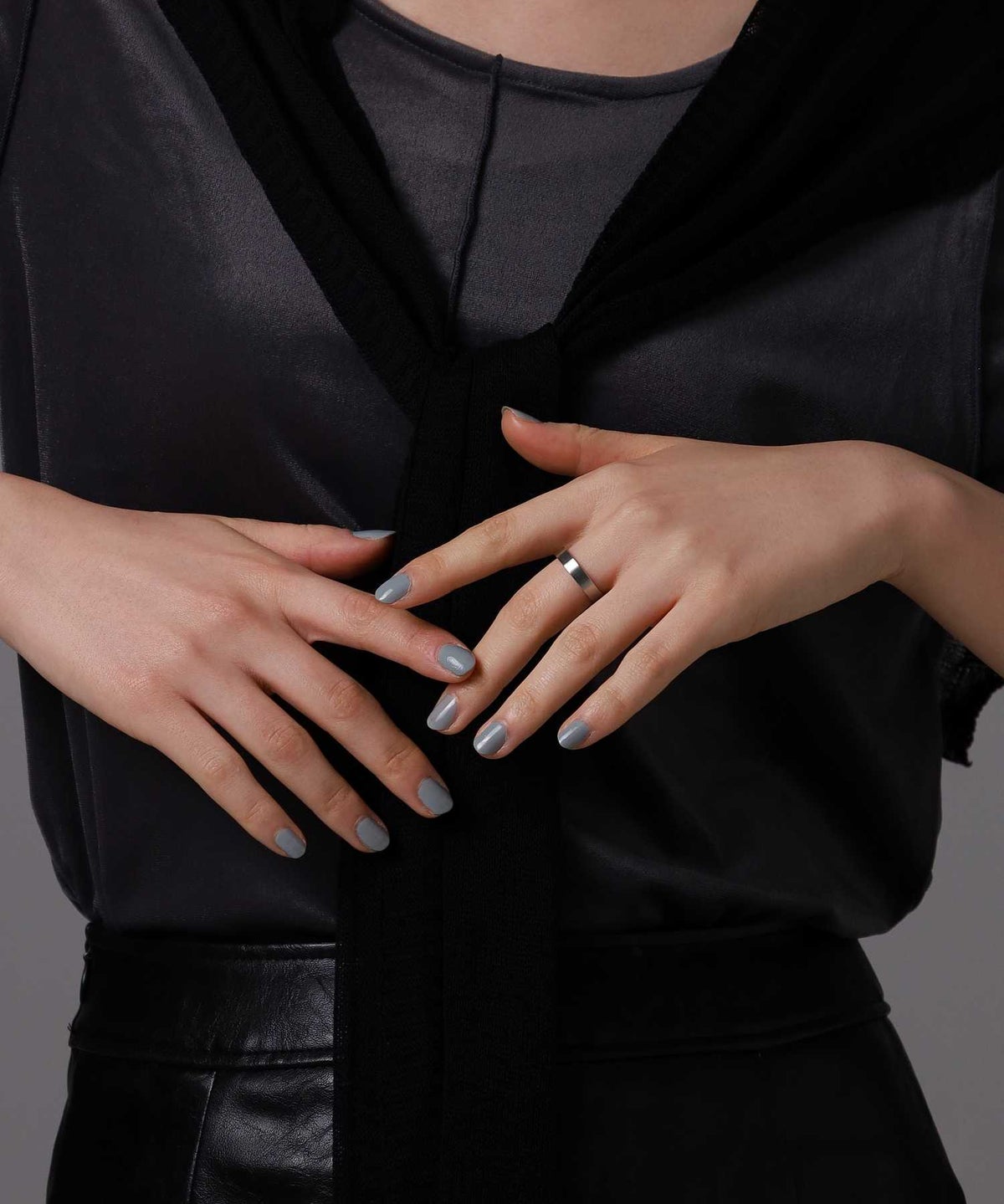 【限定展開】デュオリング/艶美（エンビ）/サージカルステンレス（シルバー・ブラック）