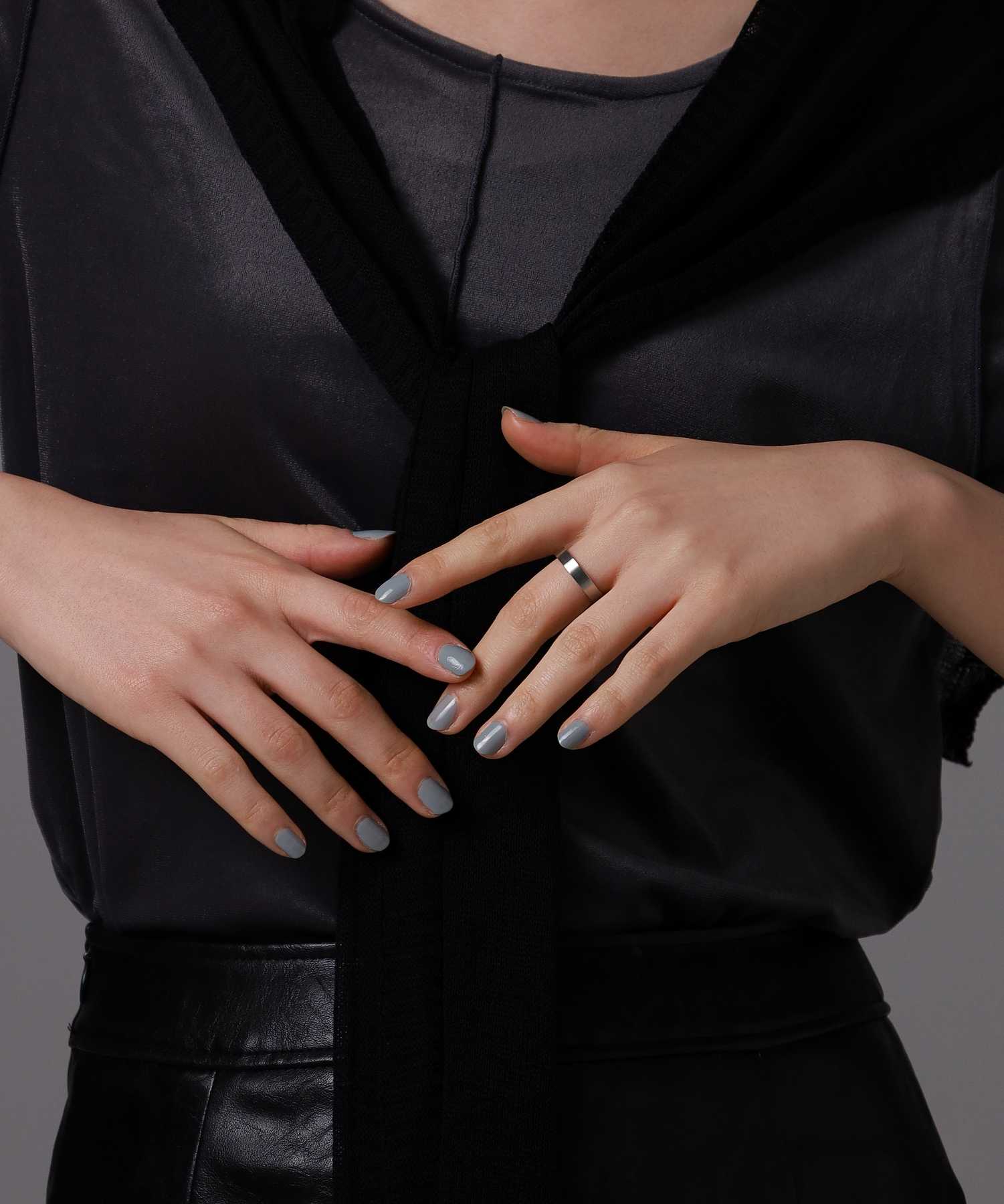 【限定展開】デュオリング/艶美（エンビ）/サージカルステンレス（シルバー・ブラック）