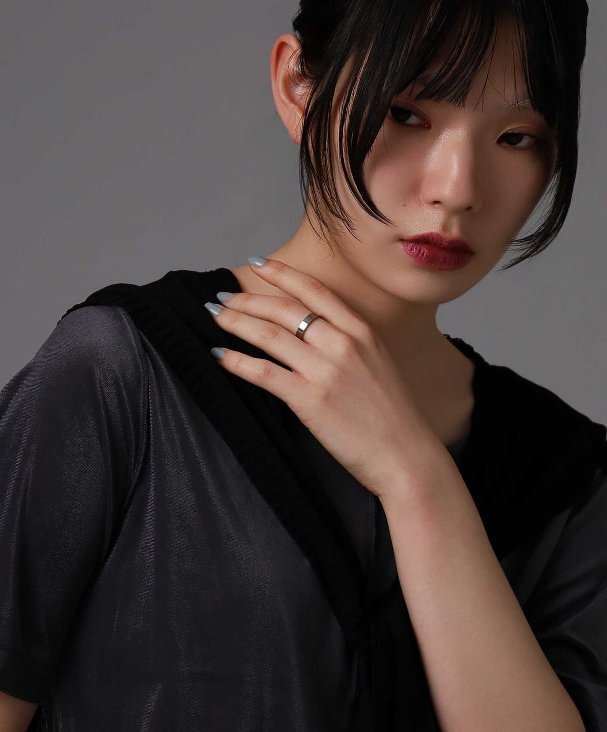 【限定展開】デュオリング/艶美（エンビ）/サージカルステンレス（シルバー・ブラック）