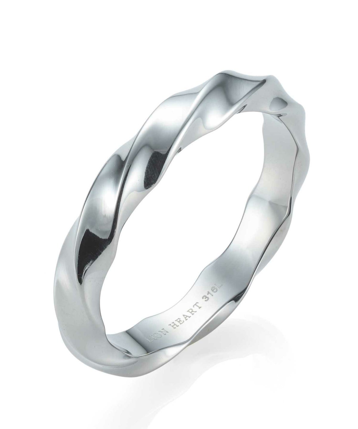 【WEB限定】デュオリング/ツイスト/サージカルステンレス（シルバー・ブラック）