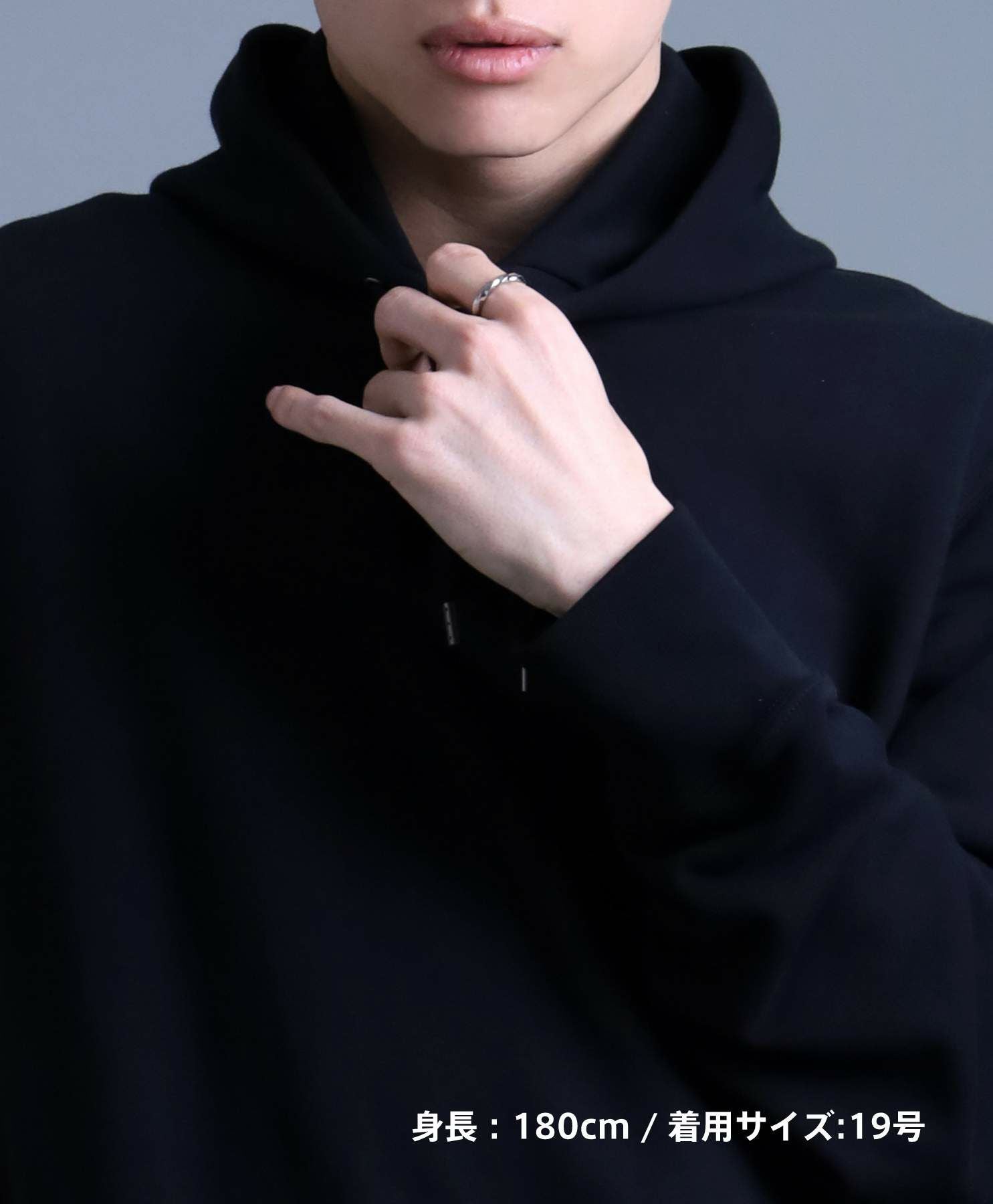 【WEB限定】デュオリング/ツイスト/サージカルステンレス（シルバー・ブラック）