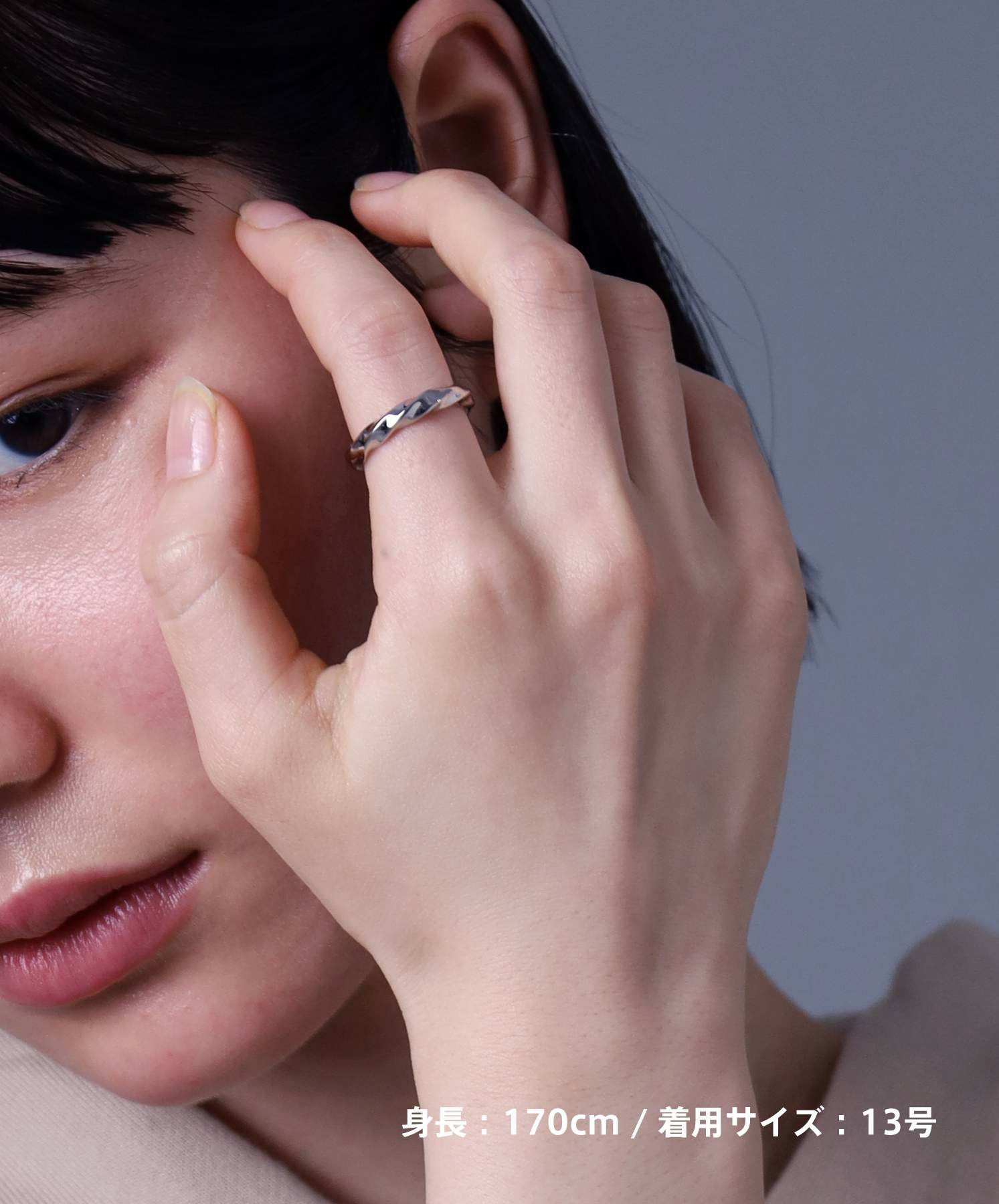 【WEB限定】デュオリング/ツイスト/サージカルステンレス（シルバー・ブラック）