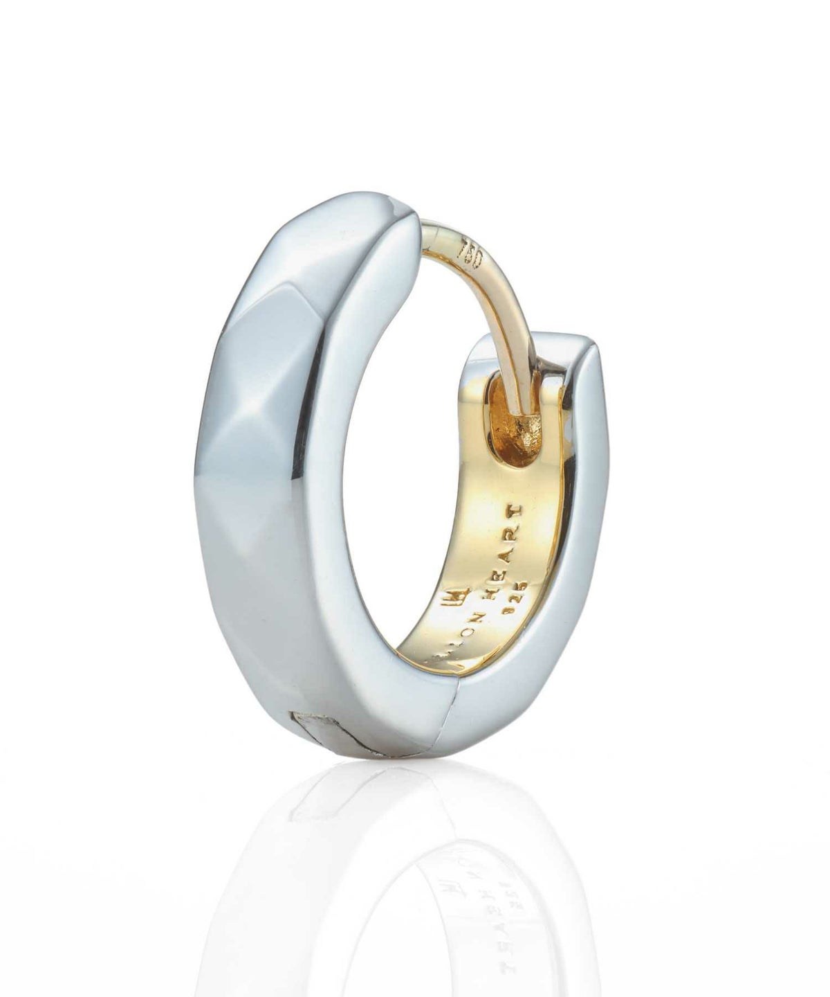 カッティングフープピアス/シルバー925