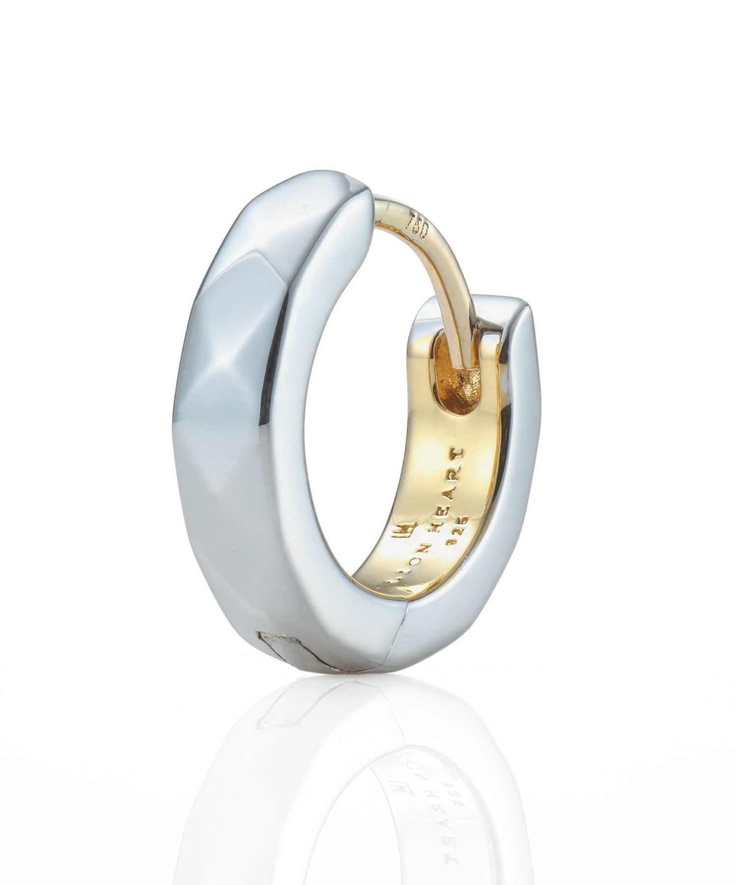 カッティングフープピアス/シルバー925